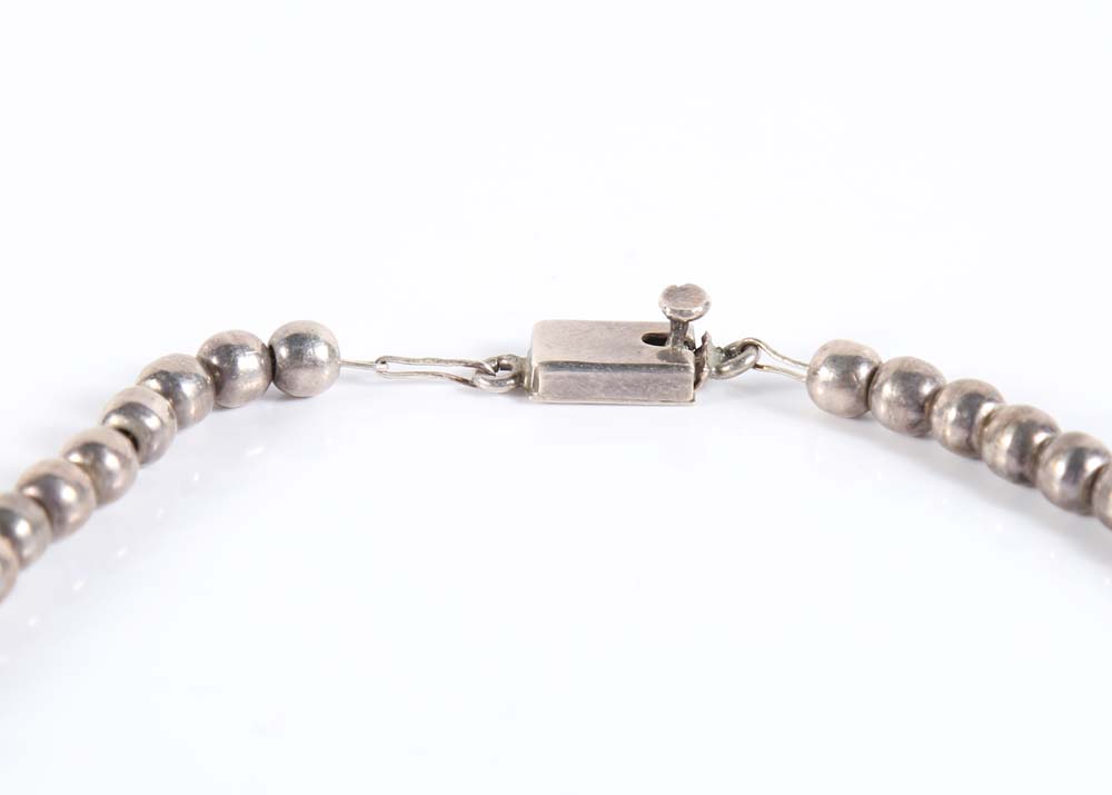 Sterling Silver Beaded Necklace