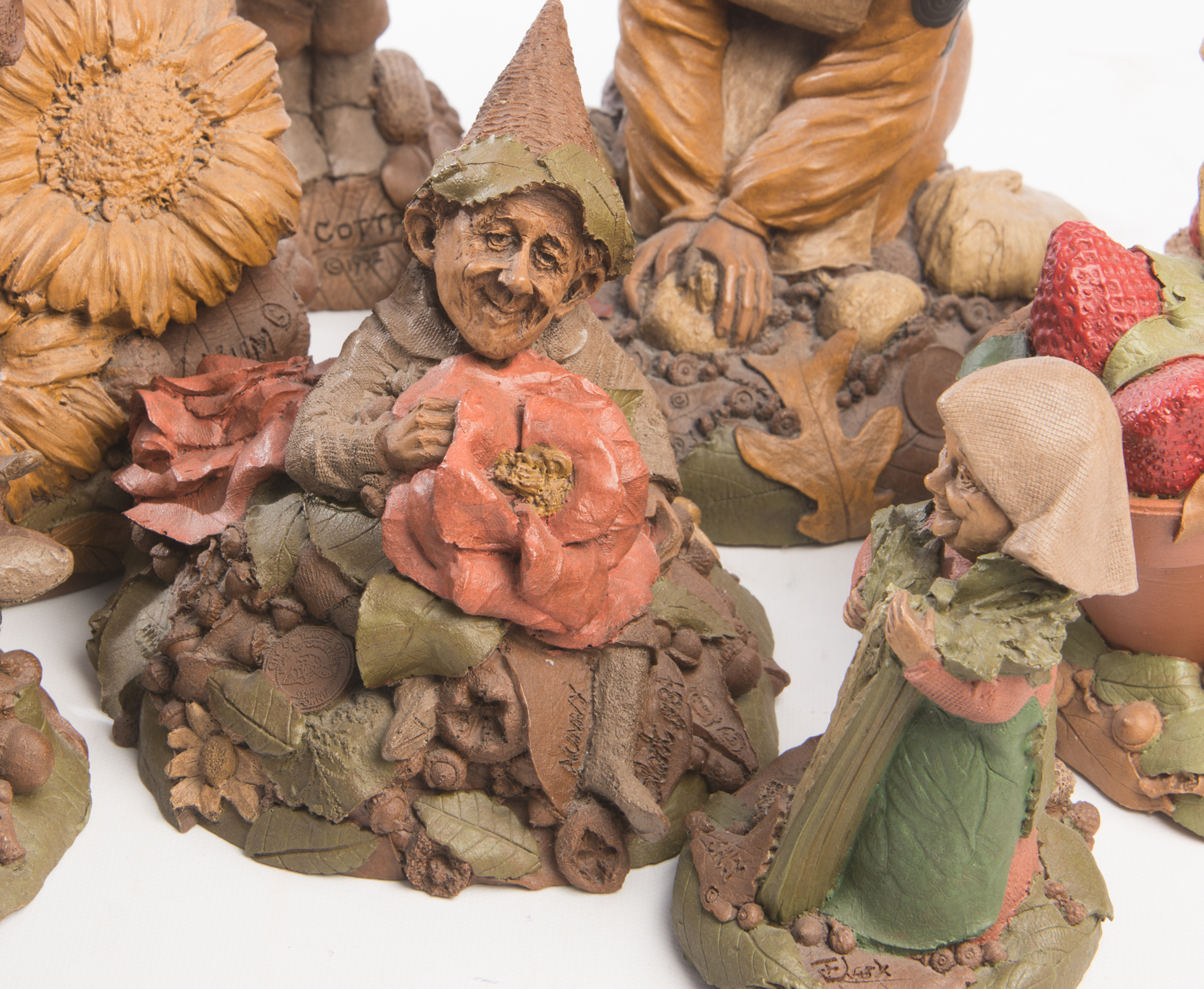 Garden Themed Tom Clark Gnome Figurines