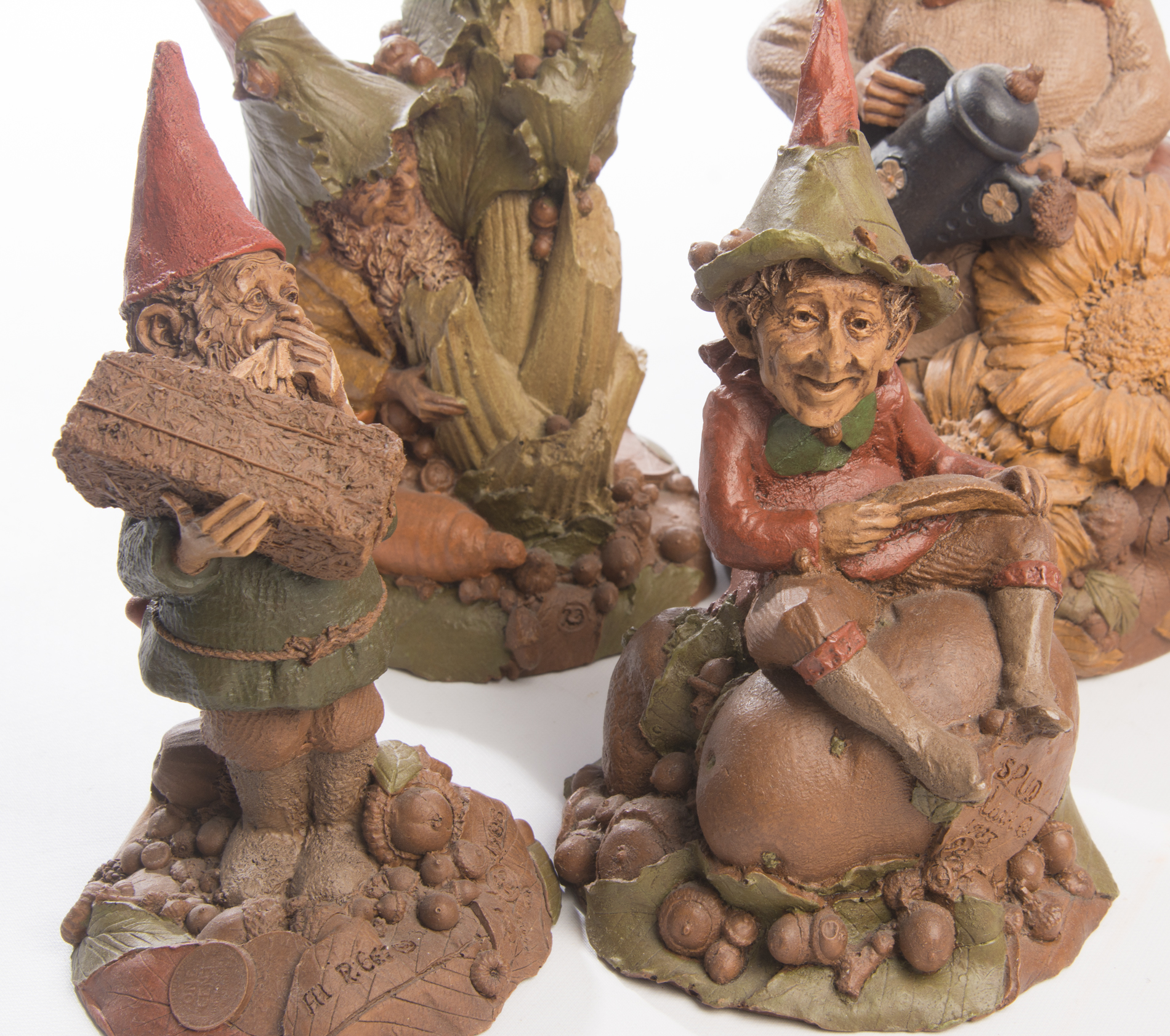 Garden Themed Tom Clark Gnome Figurines