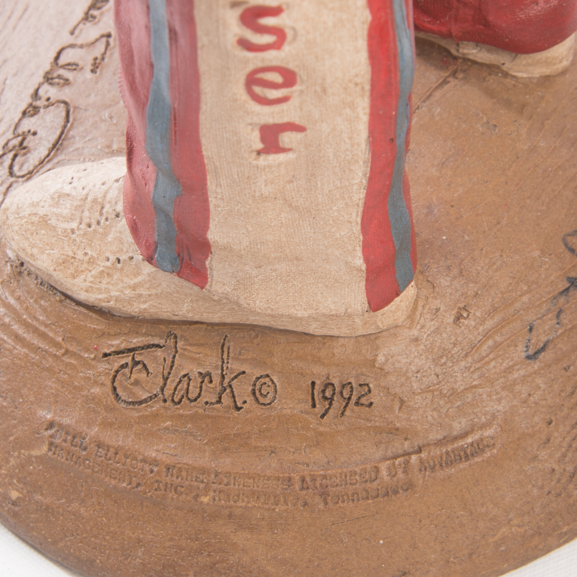 "Bill Elliot" and "Sparky" Tom Clark Figurines