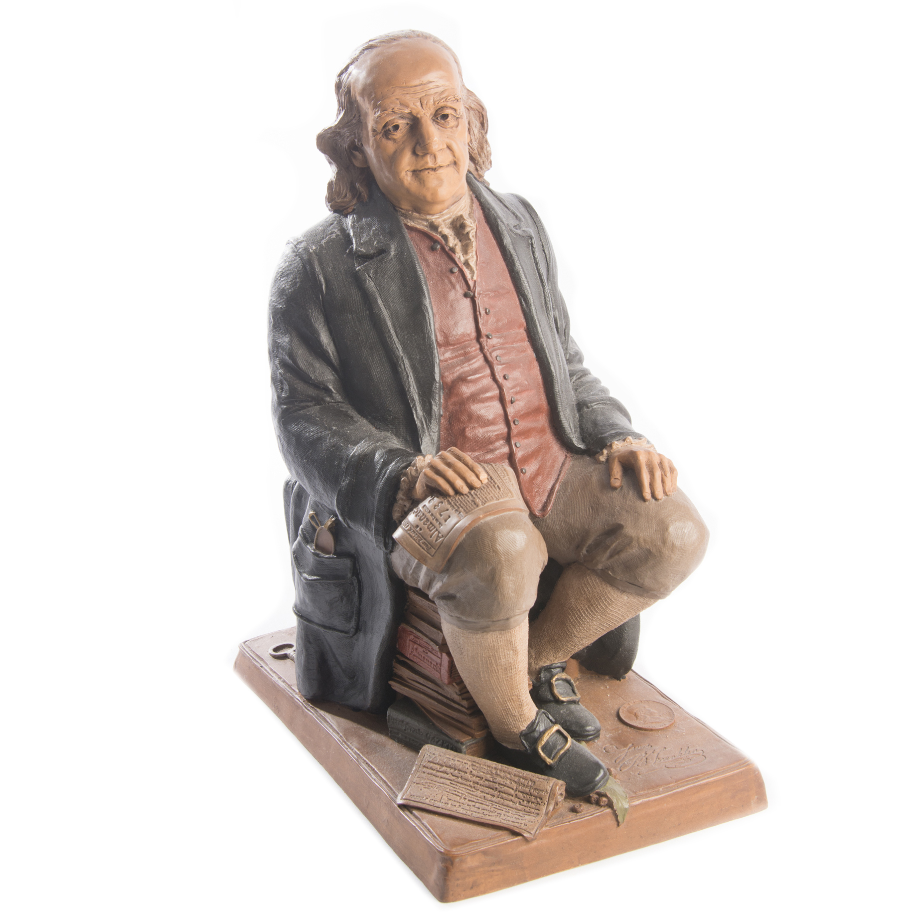 "Benjamin Franklin" Tom Clark Figurine