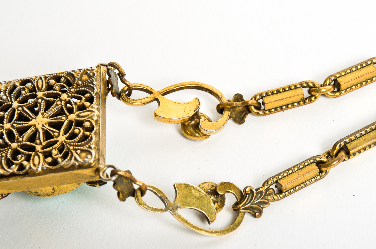 Circa 1930s Victorian Revival Lavalier German Made Parure