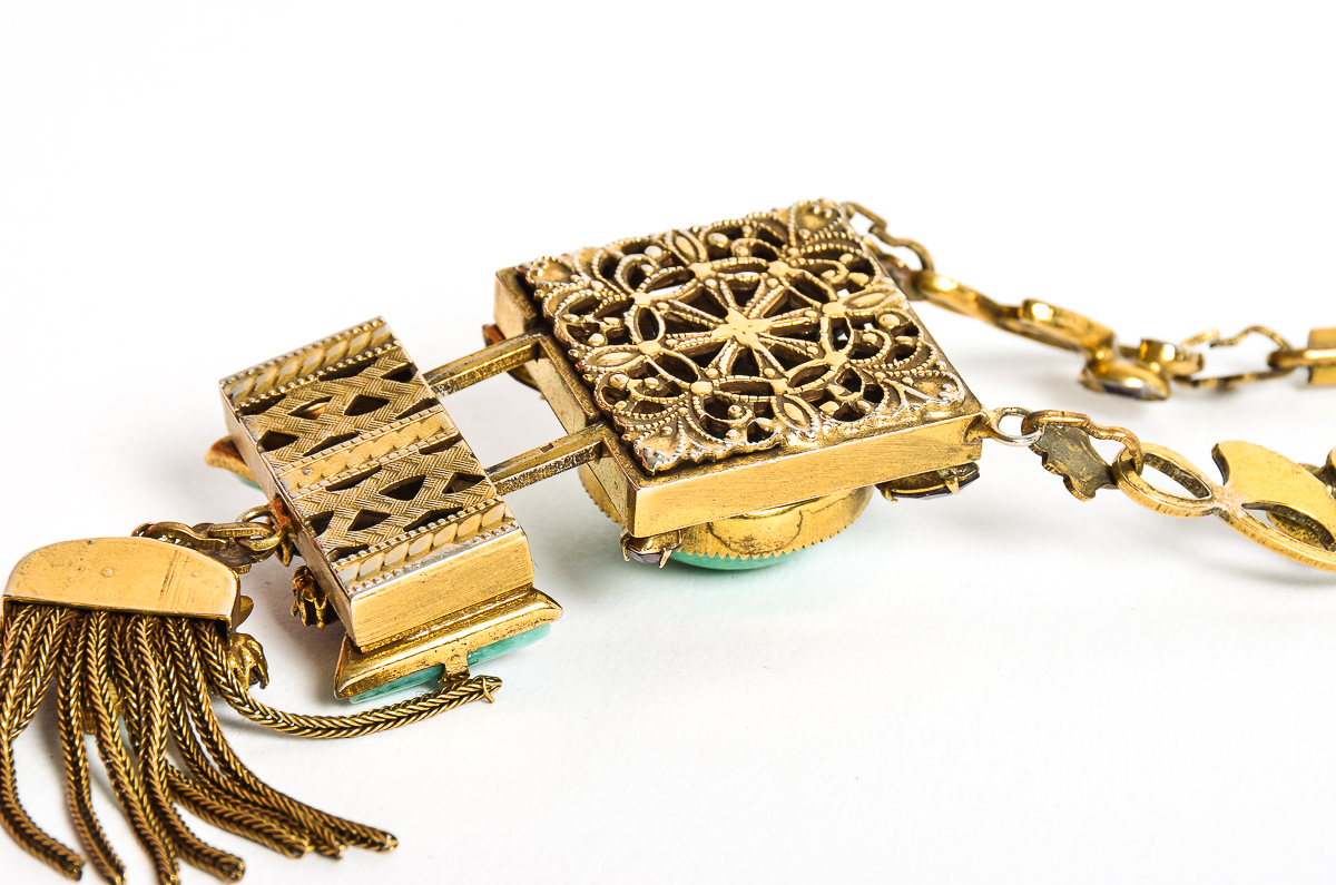 Circa 1930s Victorian Revival Lavalier German Made Parure