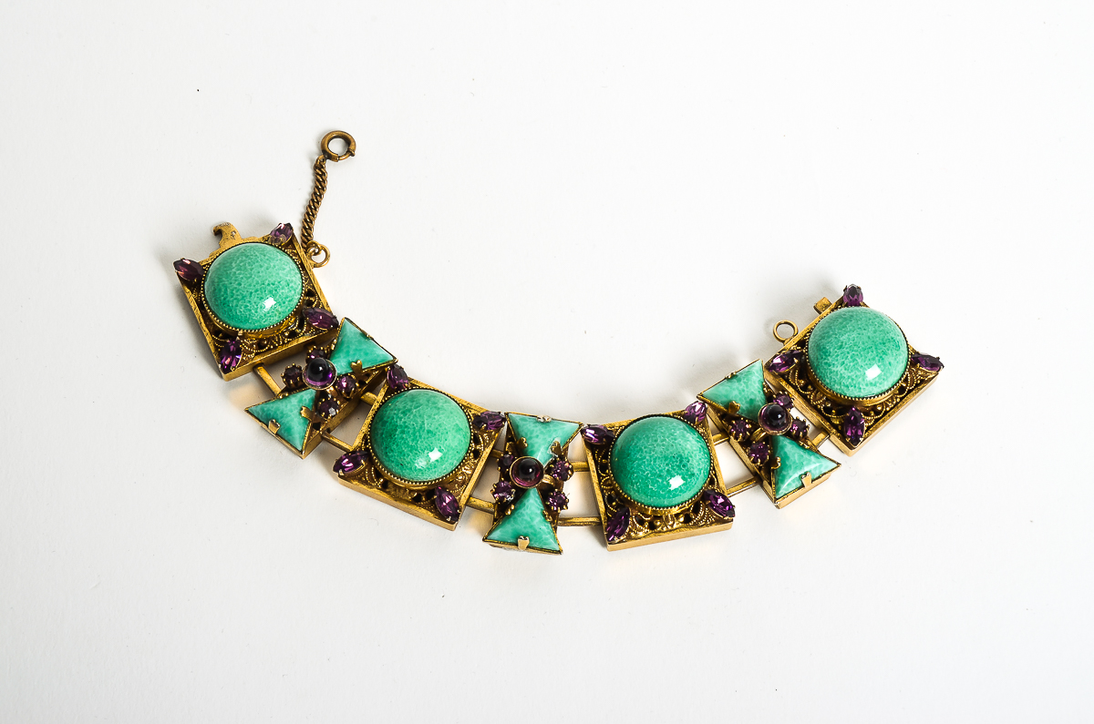 Circa 1930s Victorian Revival Lavalier German Made Parure