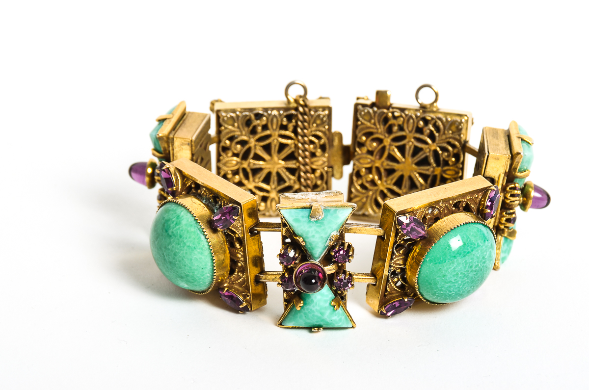 Circa 1930s Victorian Revival Lavalier German Made Parure