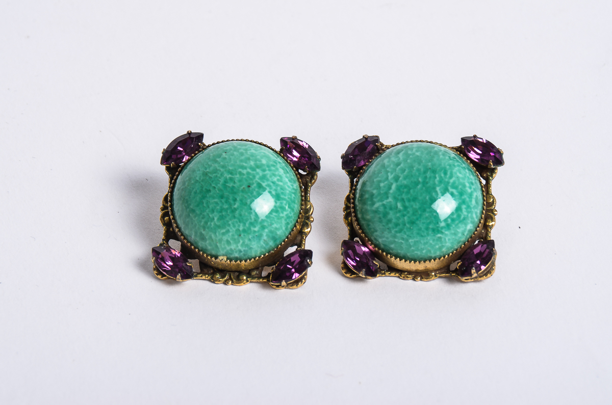 Circa 1930s Victorian Revival Lavalier German Made Parure