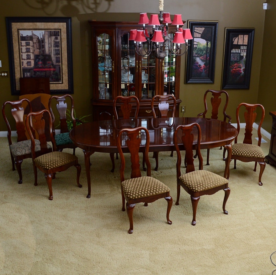 Thomasville Cherry Dining Table and Chairs