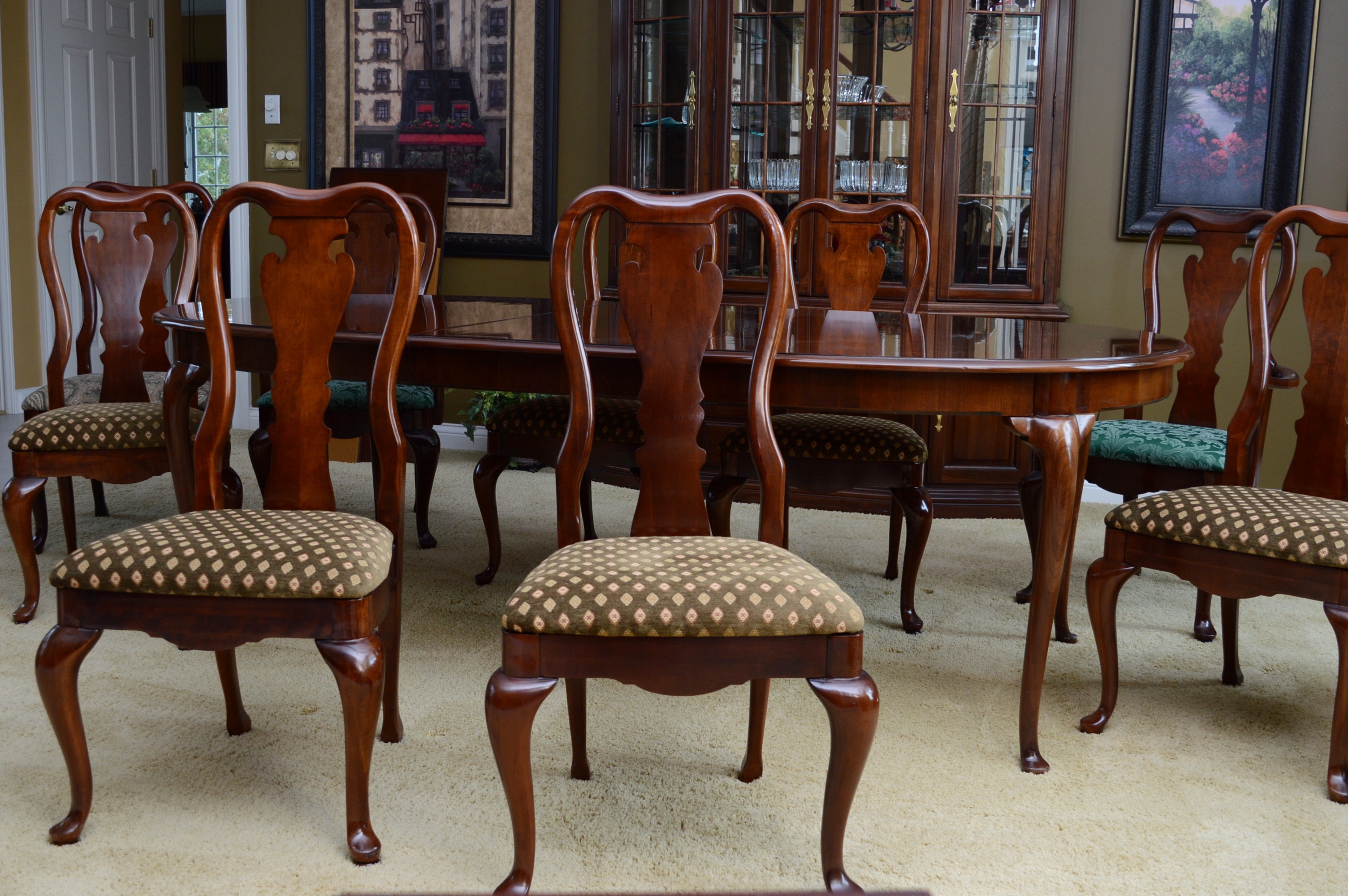 Thomasville Cherry Dining Table and Chairs