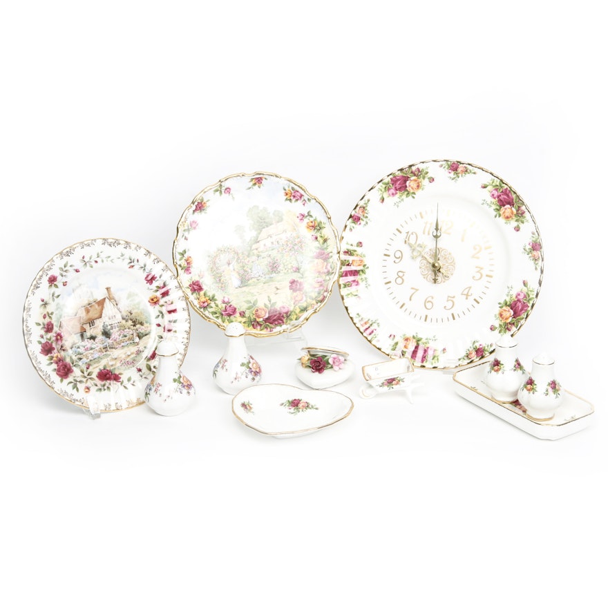 Collection of "Old Country Roses" Serveware by Royal Albert