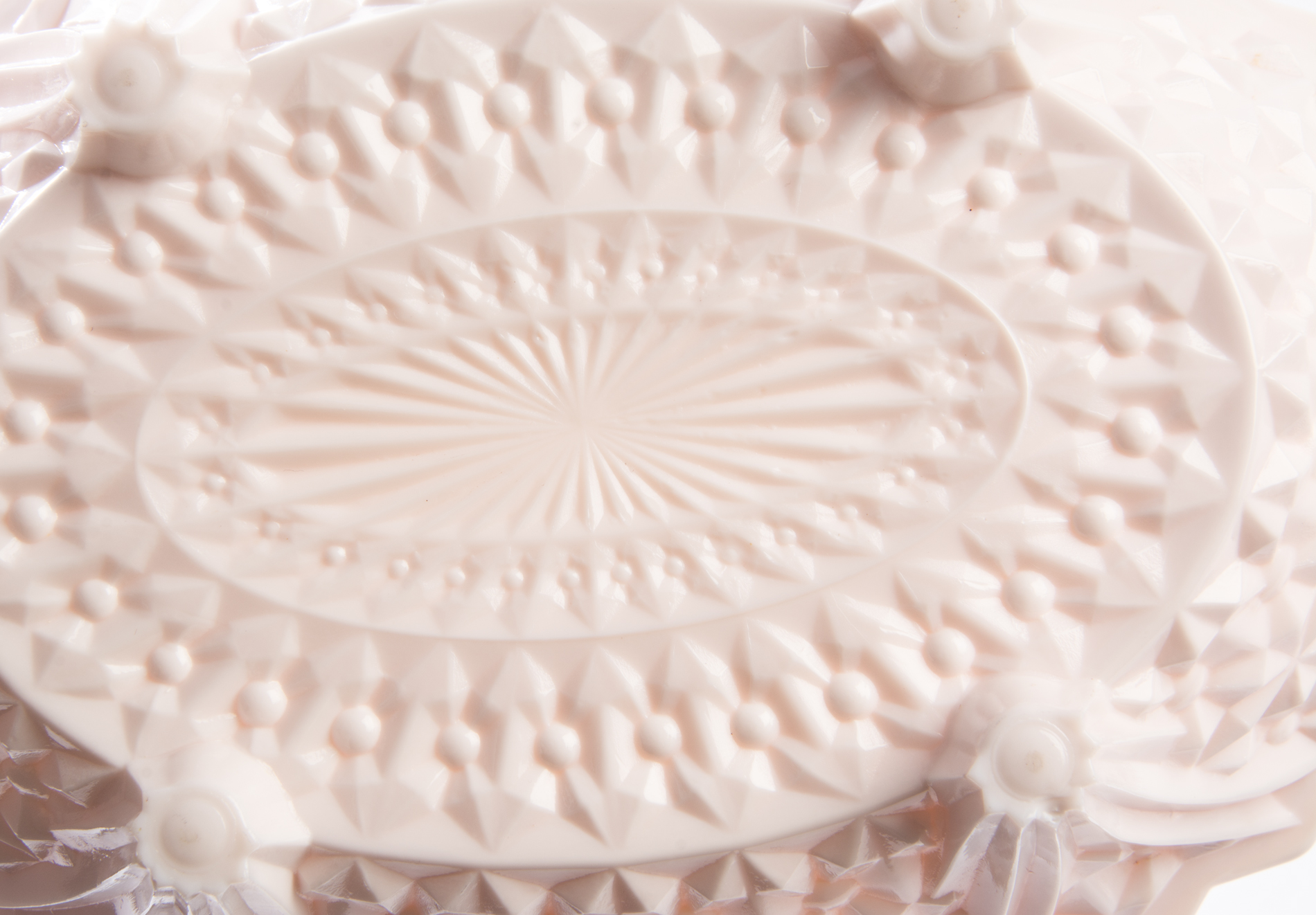 Jeanette Shell Pink Milk Glass Bowls