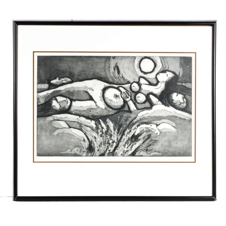 Limited Edition Etching "The Island of Nudes"