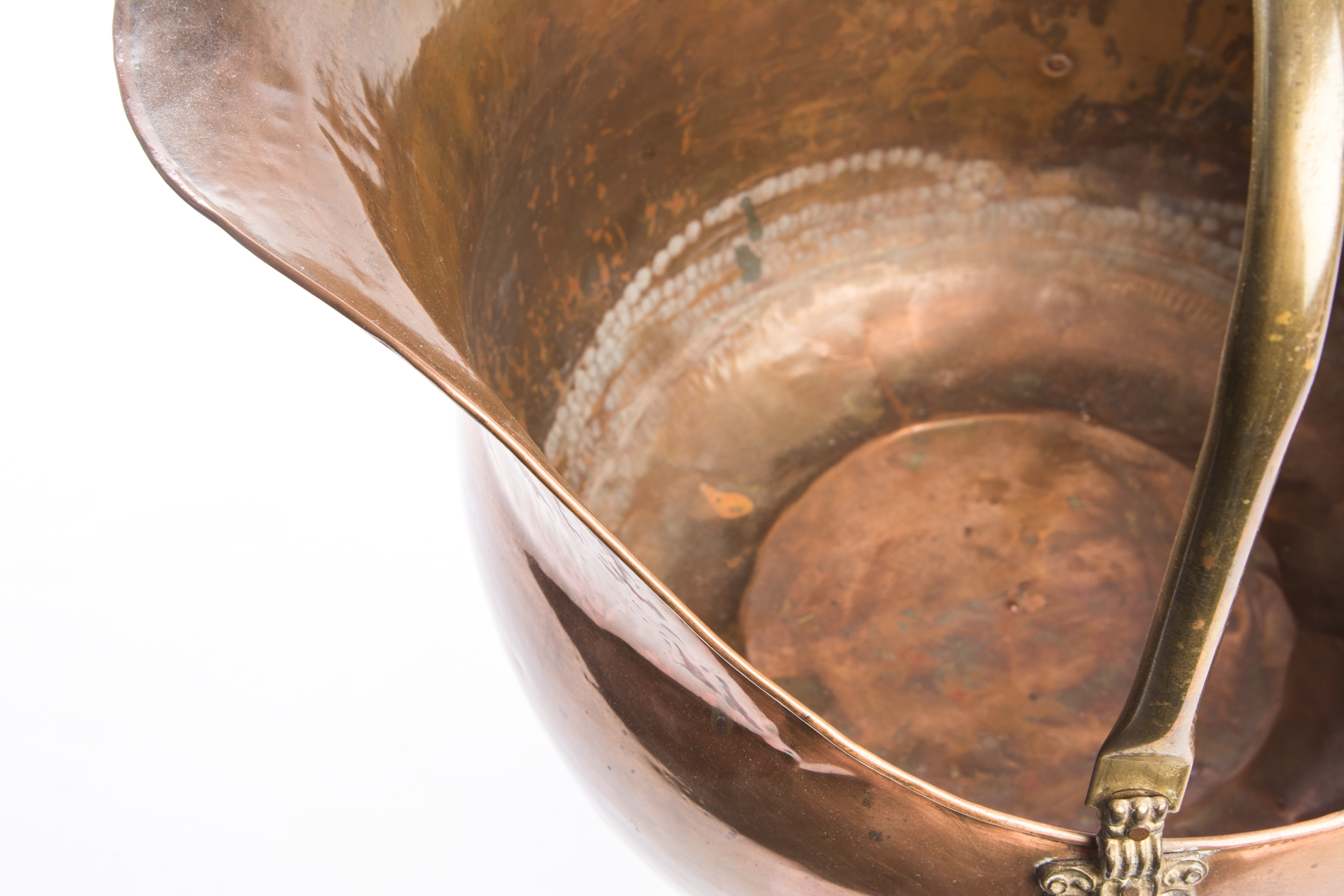 Copper and Brass Coal Scuttle