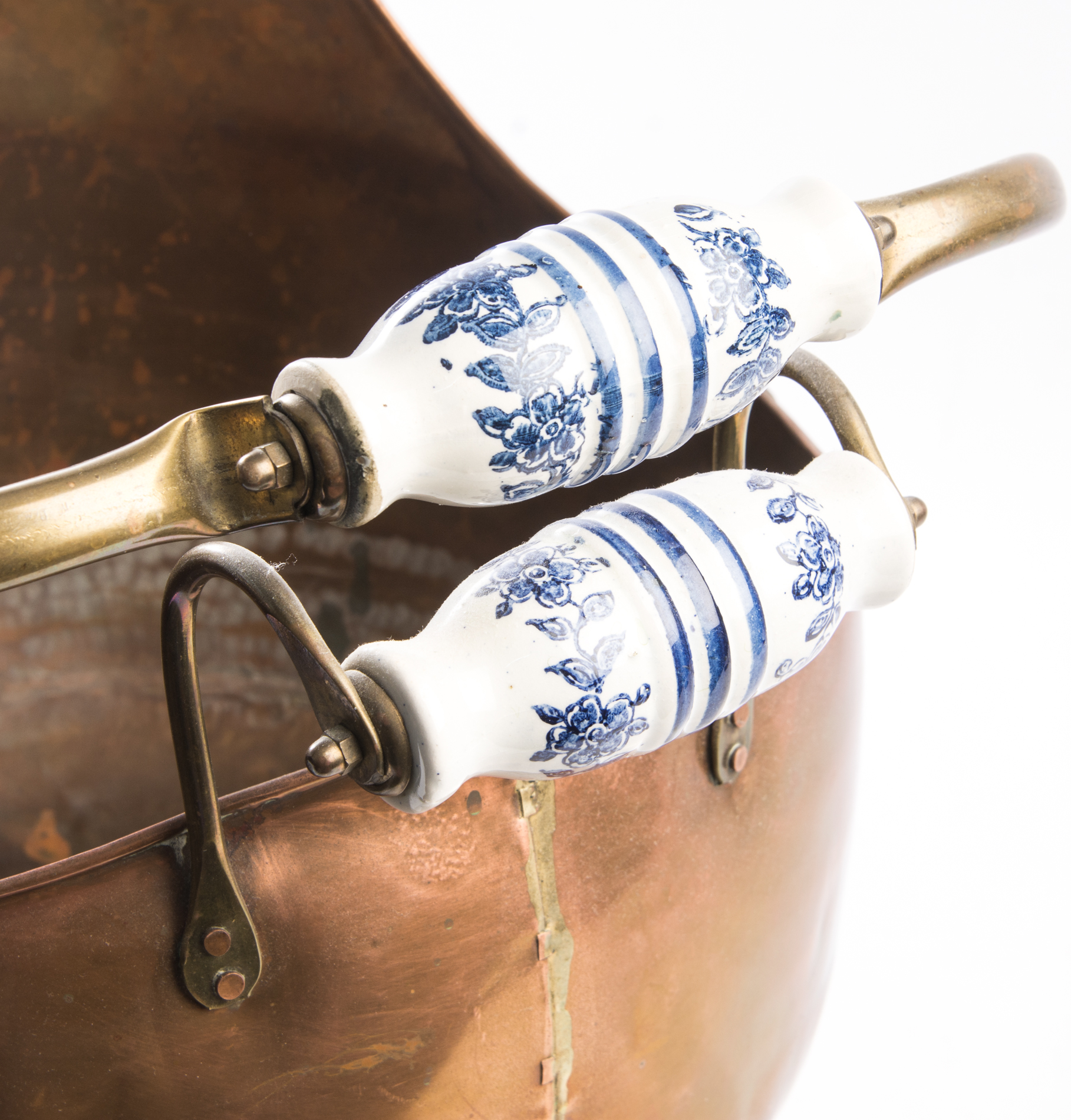 Copper and Brass Coal Scuttle