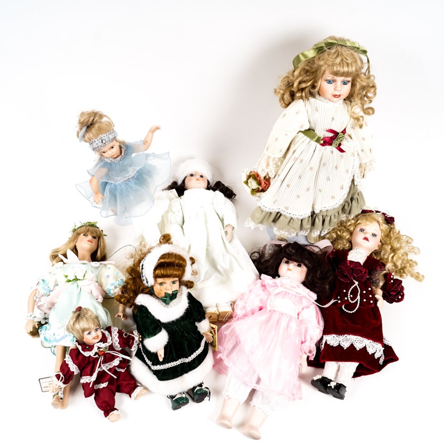 Varied Porcelain Dolls