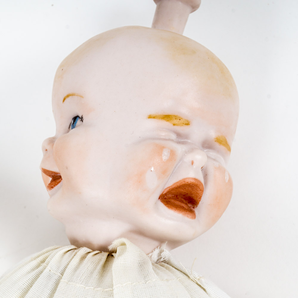 Vintage Triple Face China Head Baby Doll