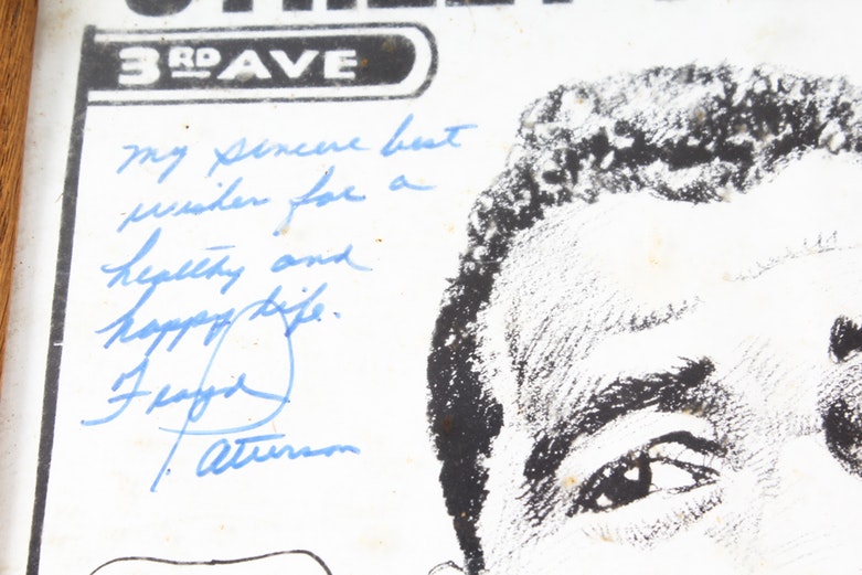 Autographed Paper by Floyd Patterson