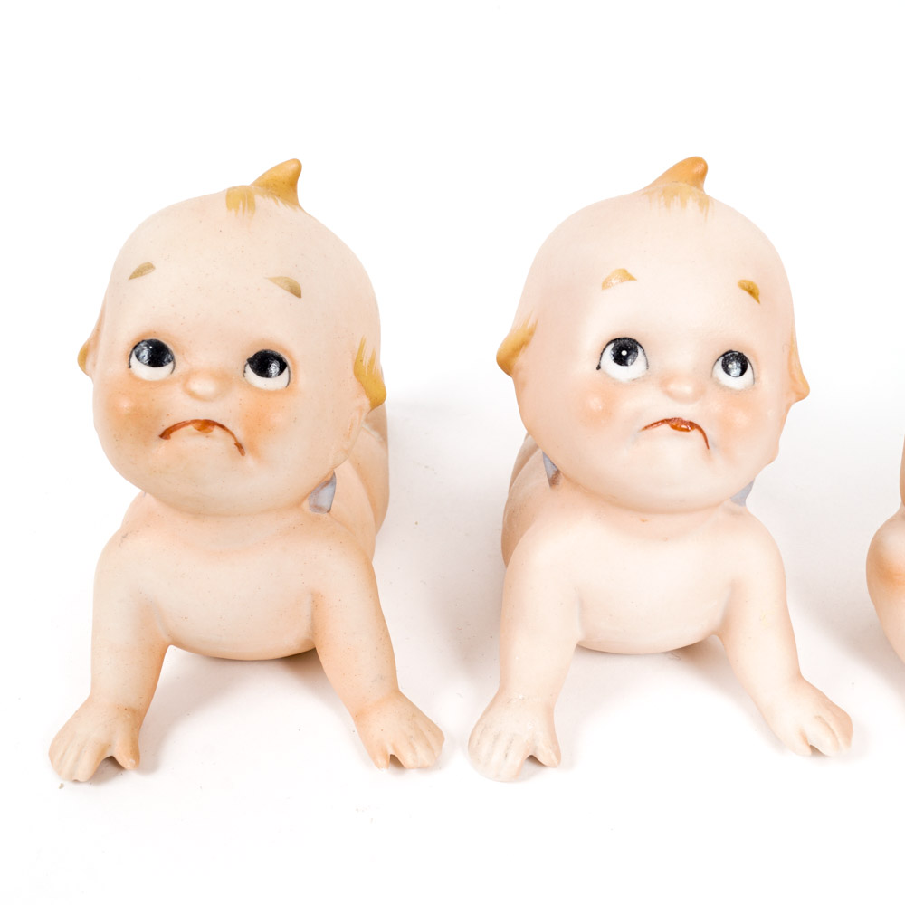 Vintage Lefton and Enesco Baby Figurines