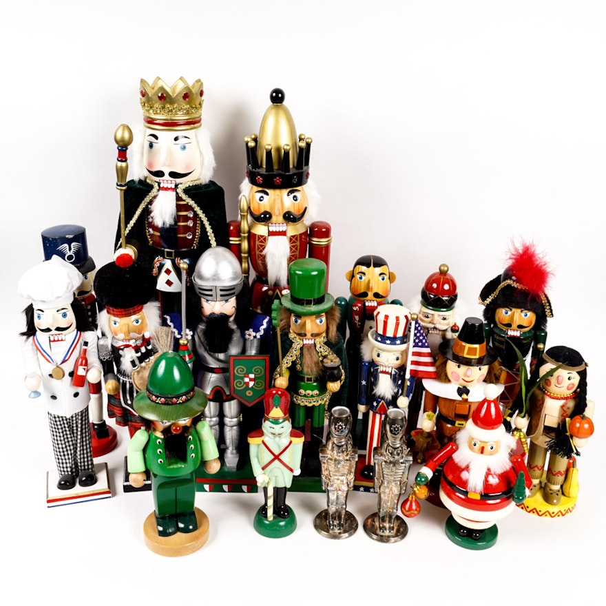 Large Collection of Nutcrackers and Nutcracker Decor