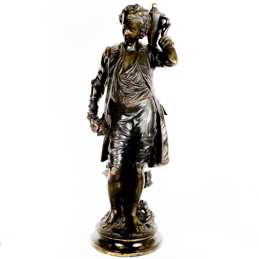 Antique French Bronze Statue