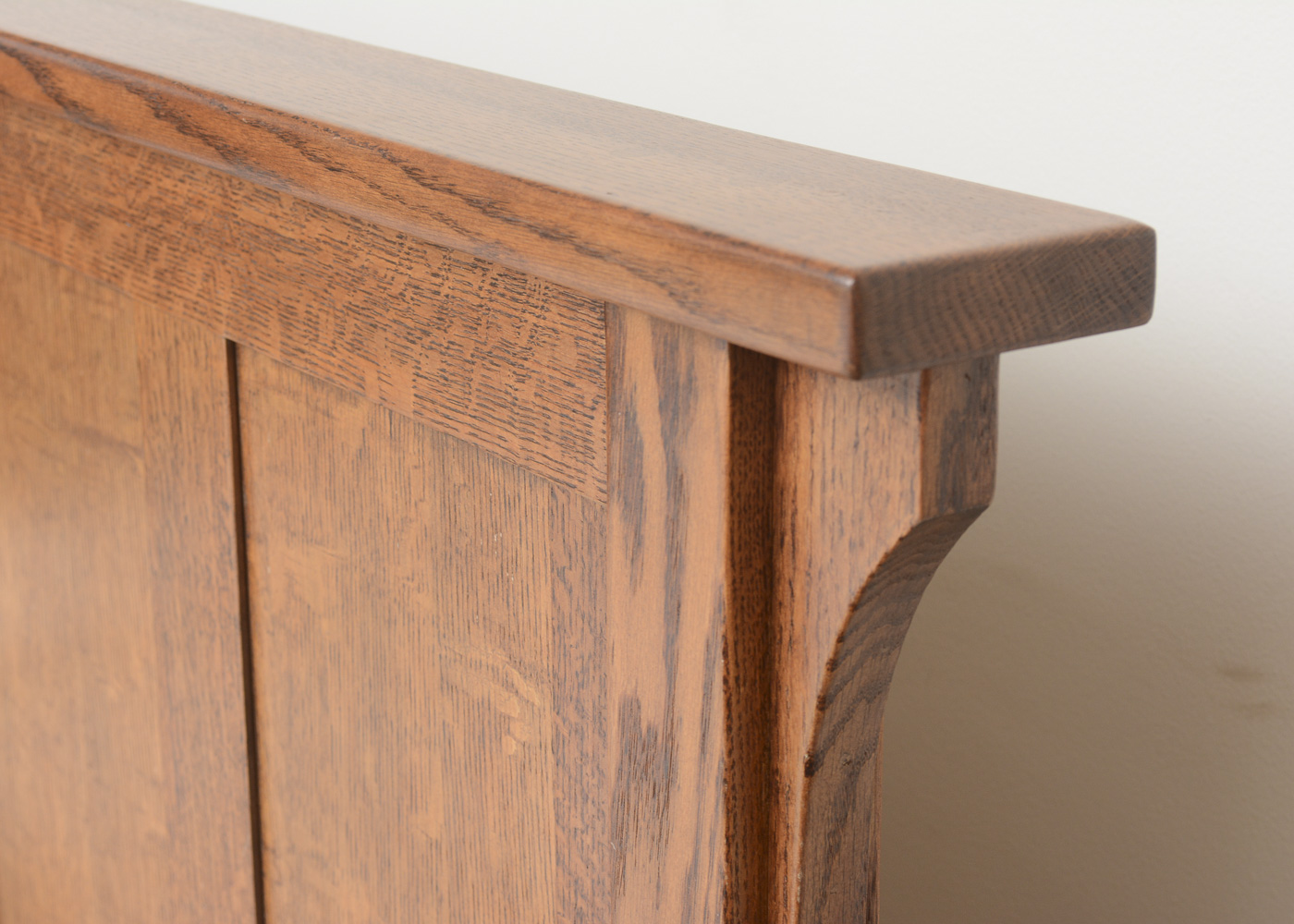 Mission Style Oak Queen Bed Frame