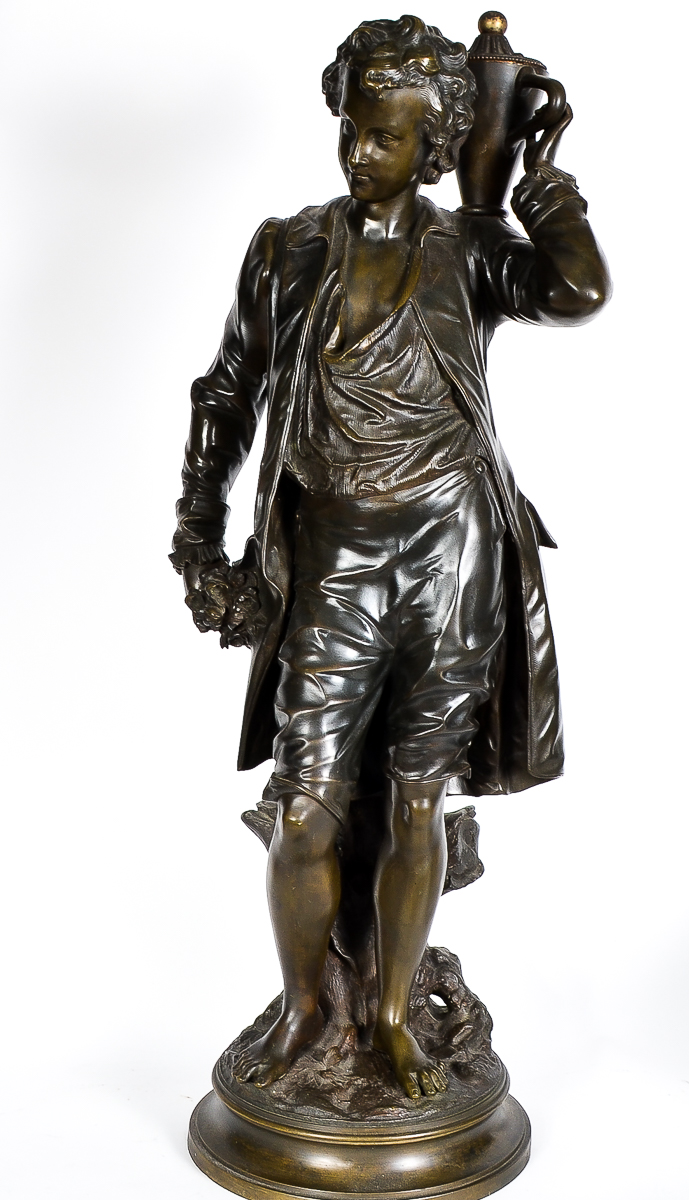 Antique French Bronze Statue