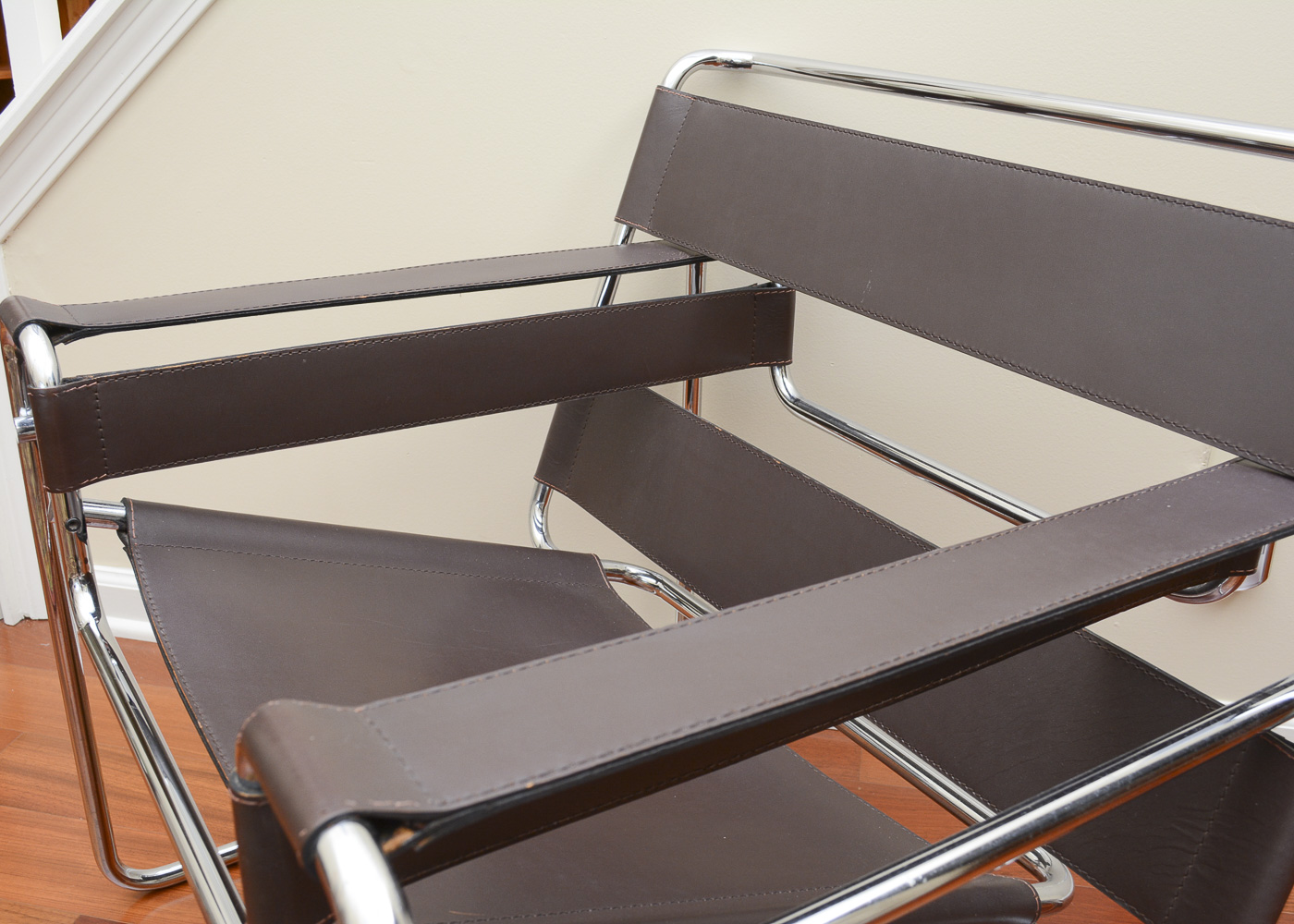 Pair of Modern "Wassily" Style Armchairs