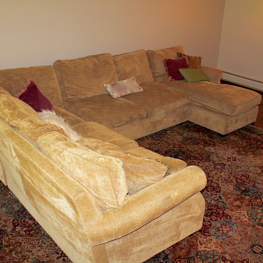 Arhaus Camden Four-Piece Sectional Sofa with Chaise Lounger