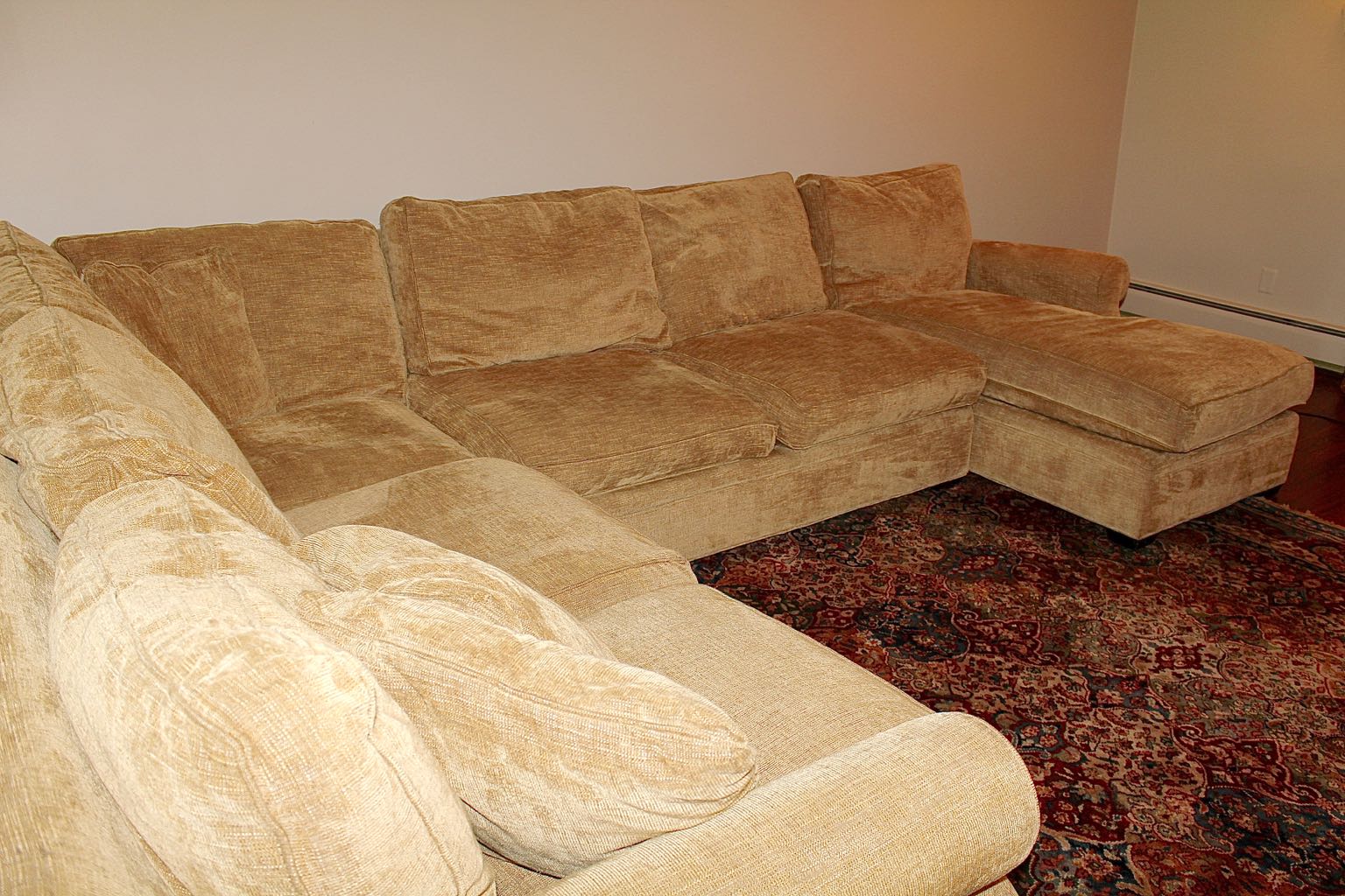 Arhaus Camden Four-Piece Sectional Sofa with Chaise Lounger