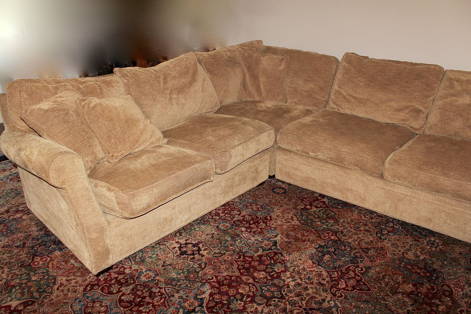 Arhaus Camden Four-Piece Sectional Sofa with Chaise Lounger