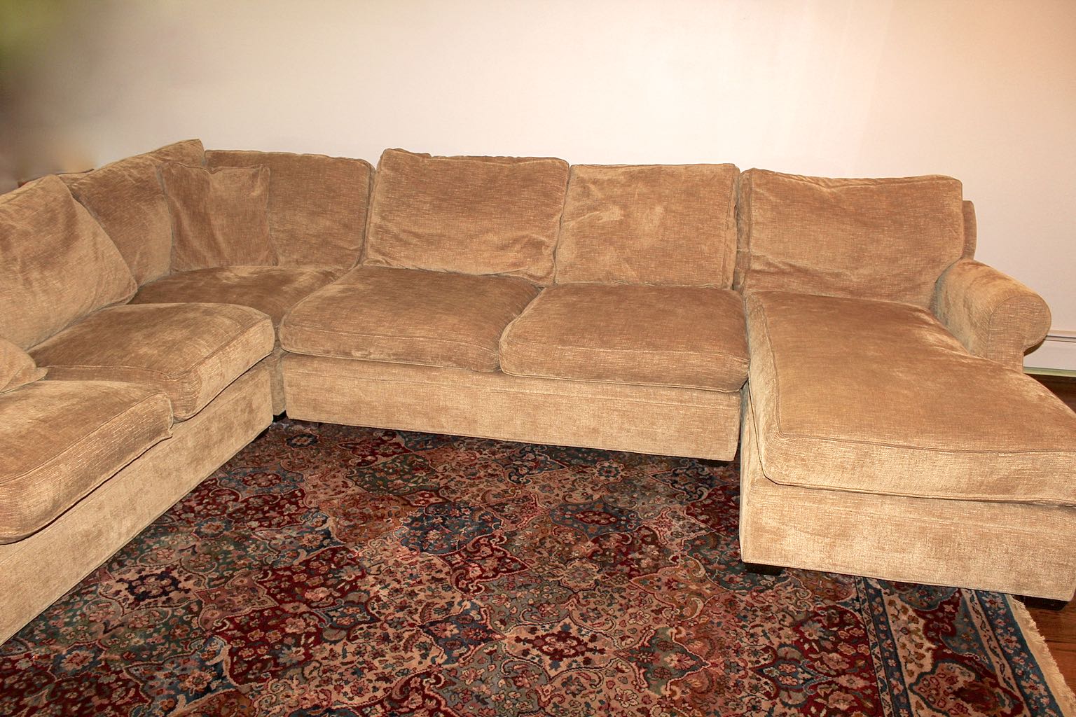 Arhaus Camden Four-Piece Sectional Sofa with Chaise Lounger