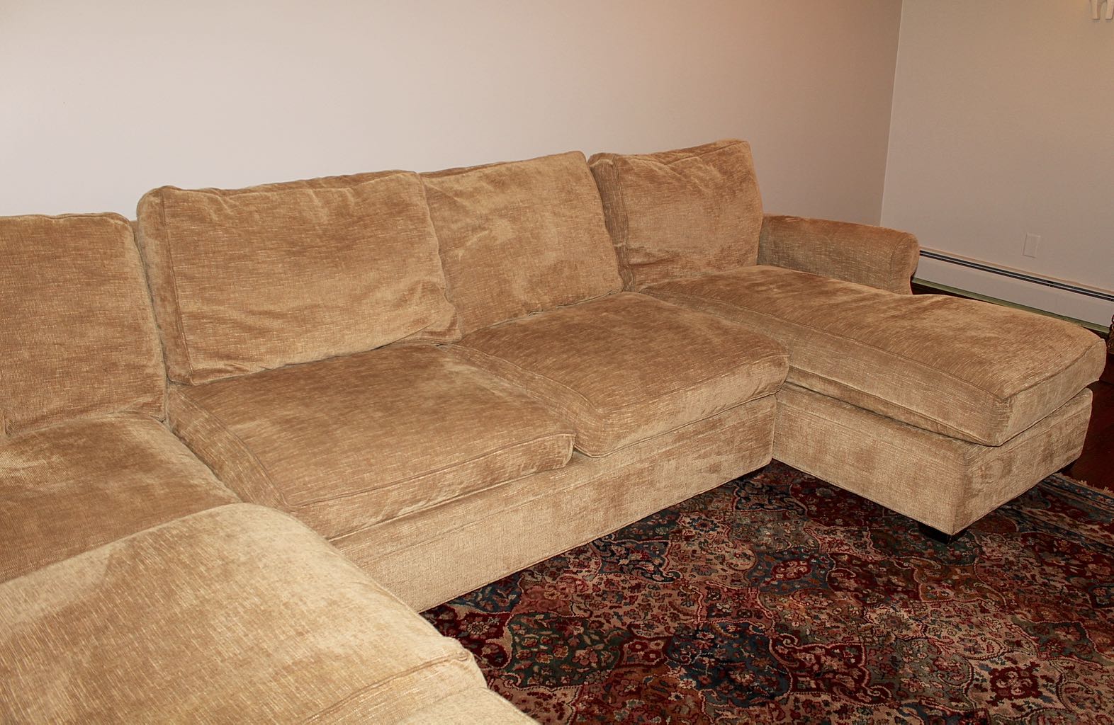 Arhaus Camden Four-Piece Sectional Sofa with Chaise Lounger