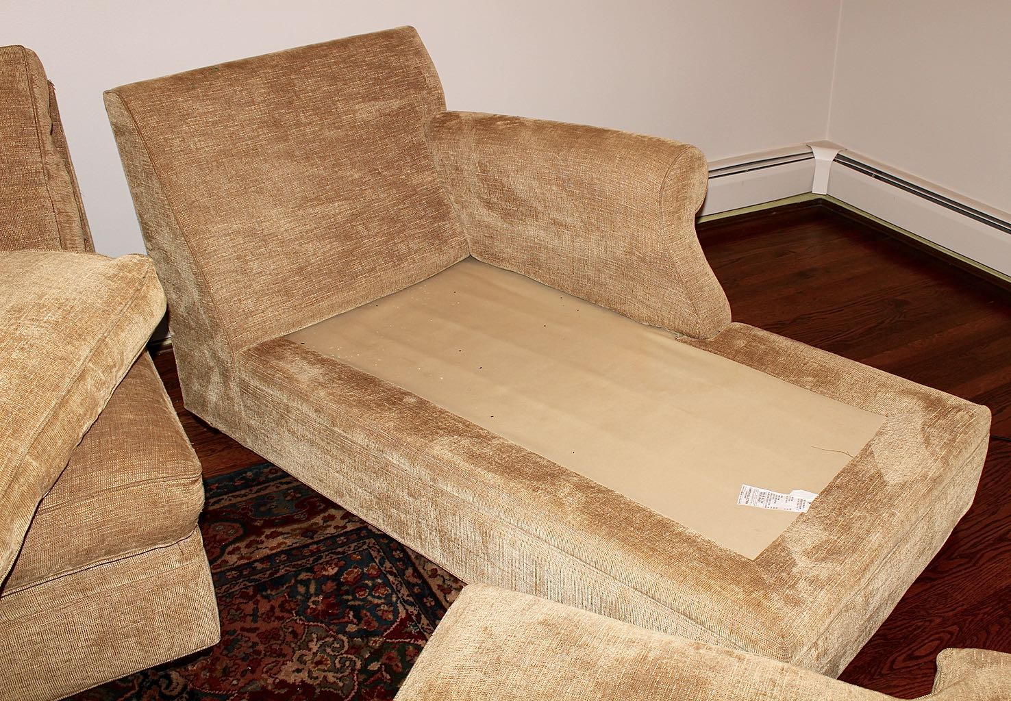 Arhaus Camden Four-Piece Sectional Sofa with Chaise Lounger