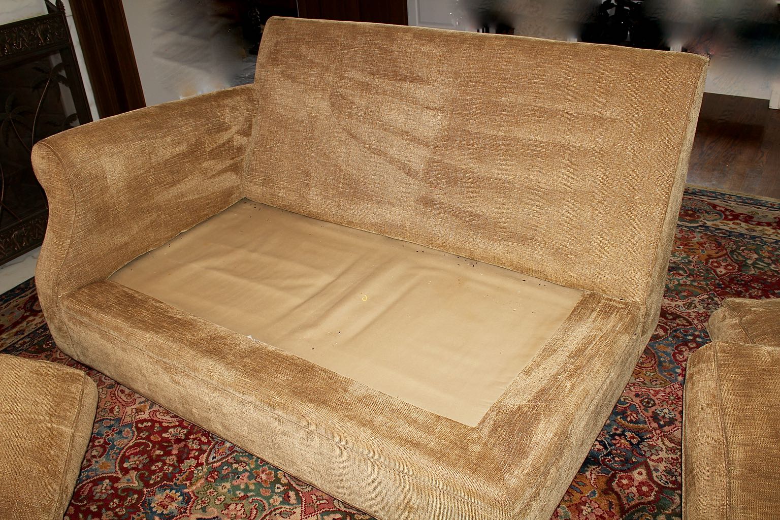 Arhaus Camden Four-Piece Sectional Sofa with Chaise Lounger