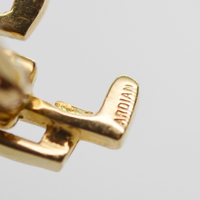 Adrian 14K Yellow Gold Diamond Golf Brooch