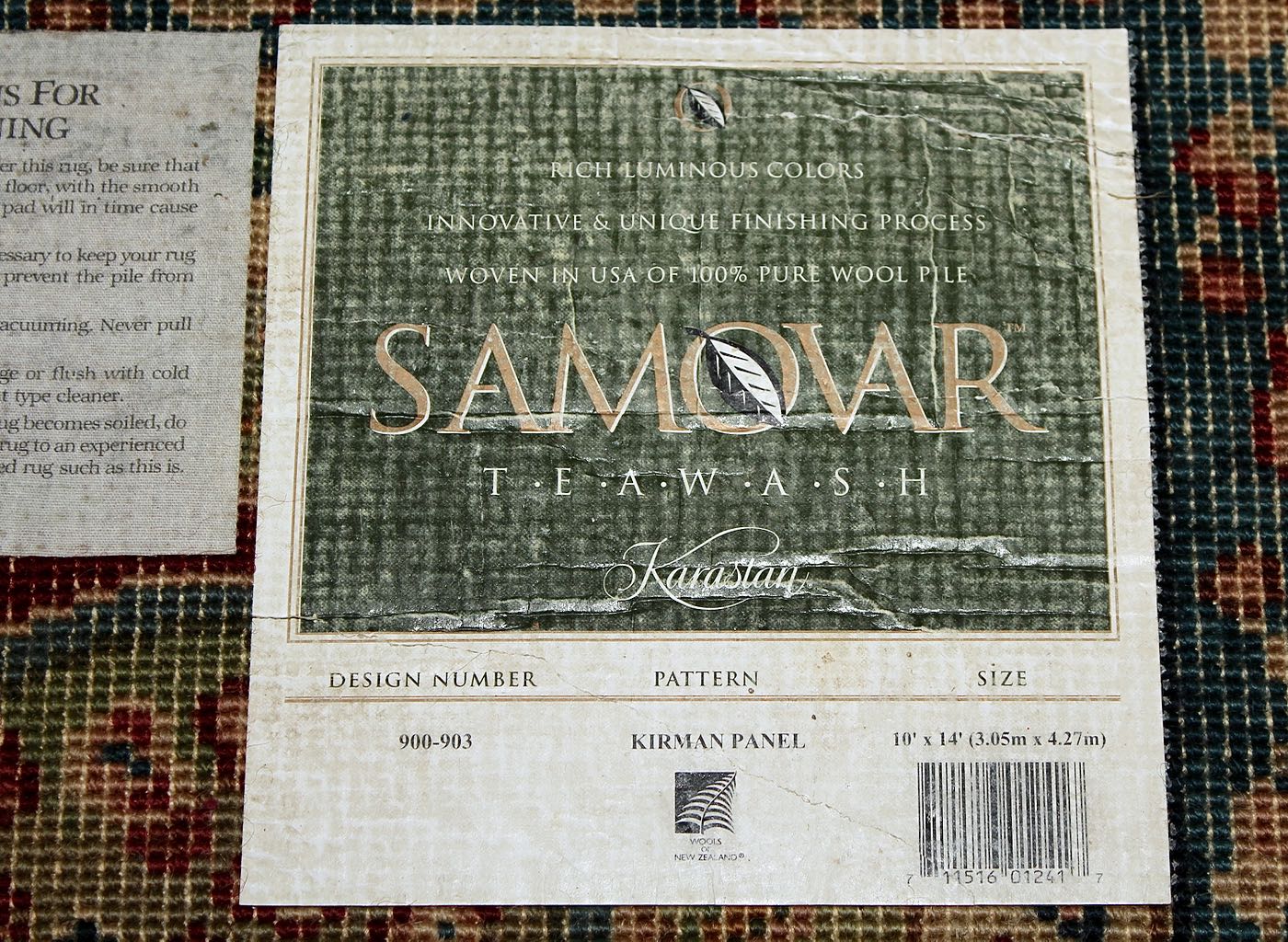 Karastan Samovar Teawash "Kirman Panel" Wool Area Rug