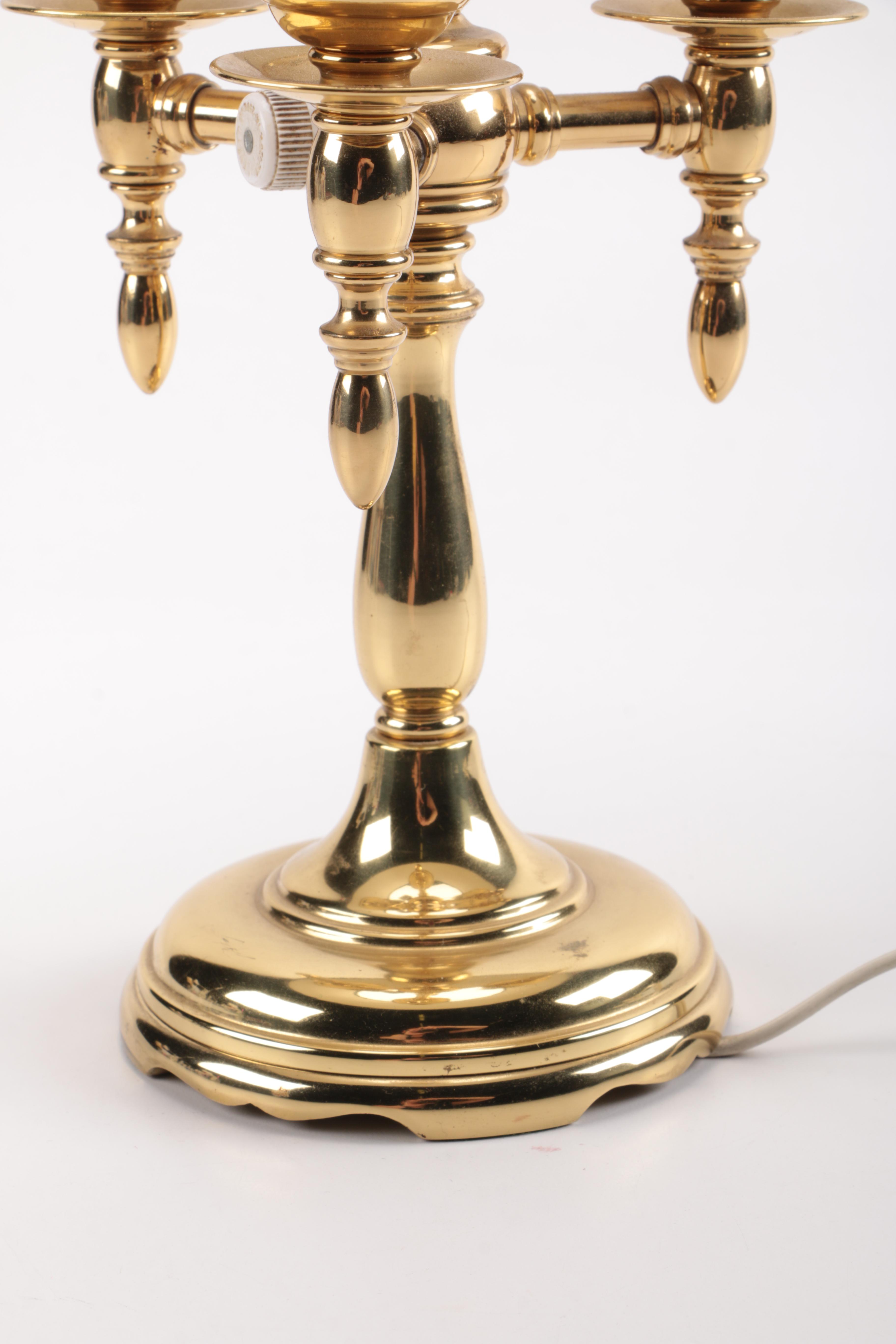 Brass Lamp Black Shade