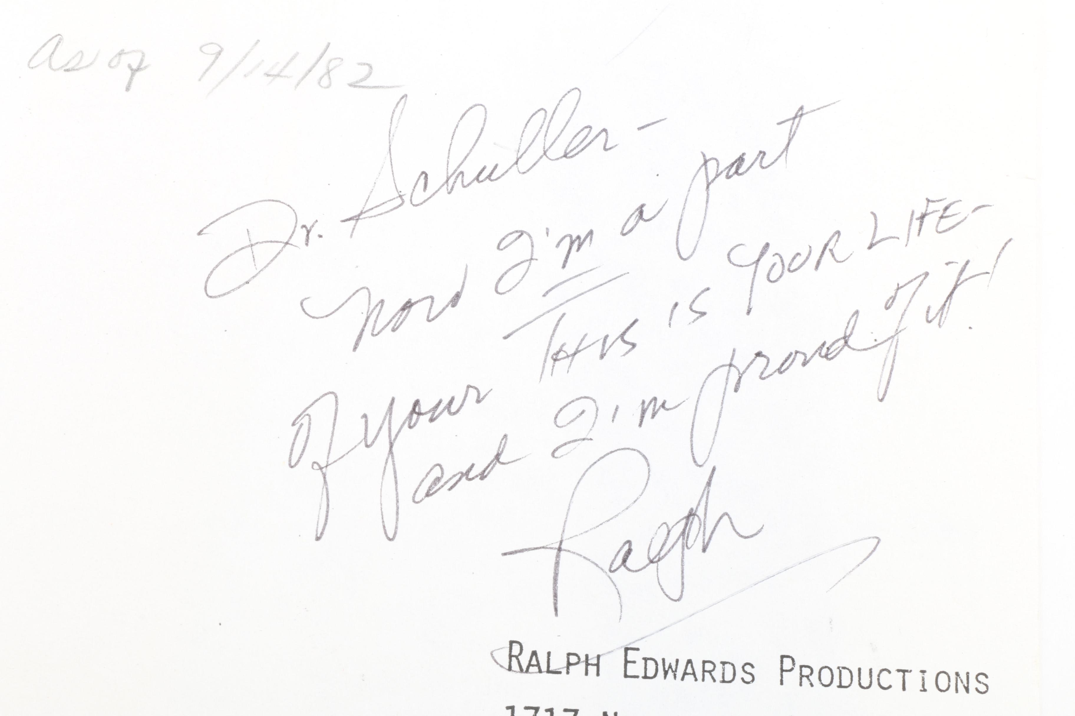 "This is Your Life" of Dr.Robert Schuller From September 19, 1982