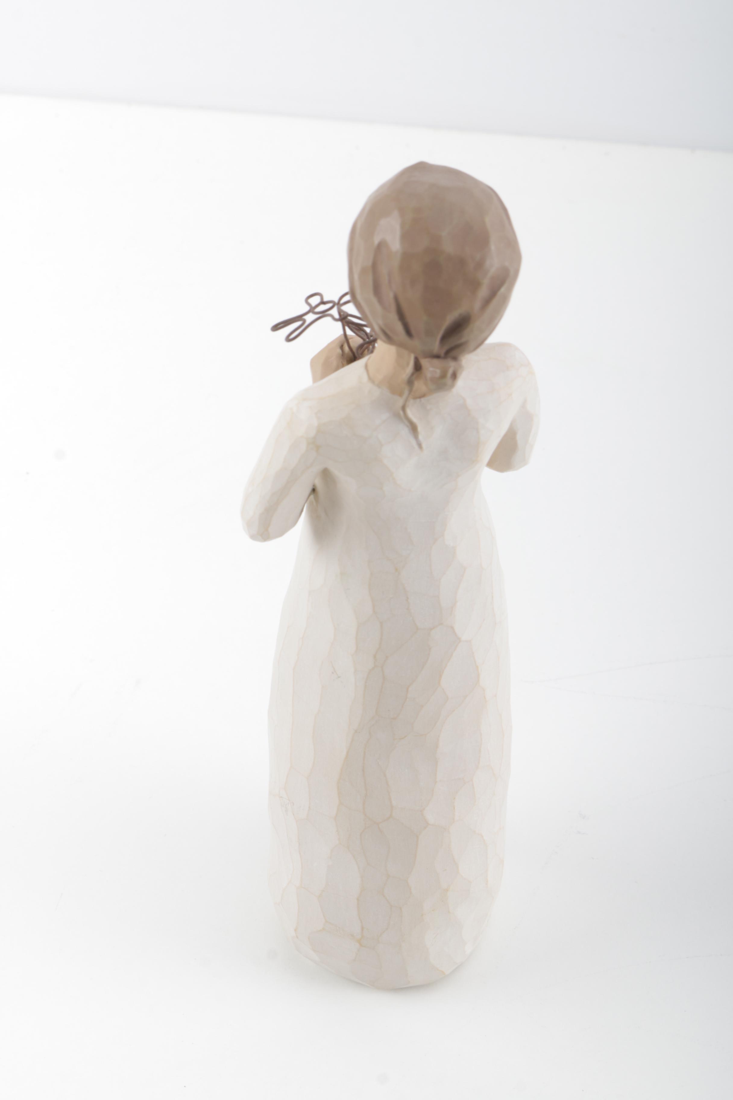 Willow Tree "Angel of Prayer" and "Grateful" Figurines