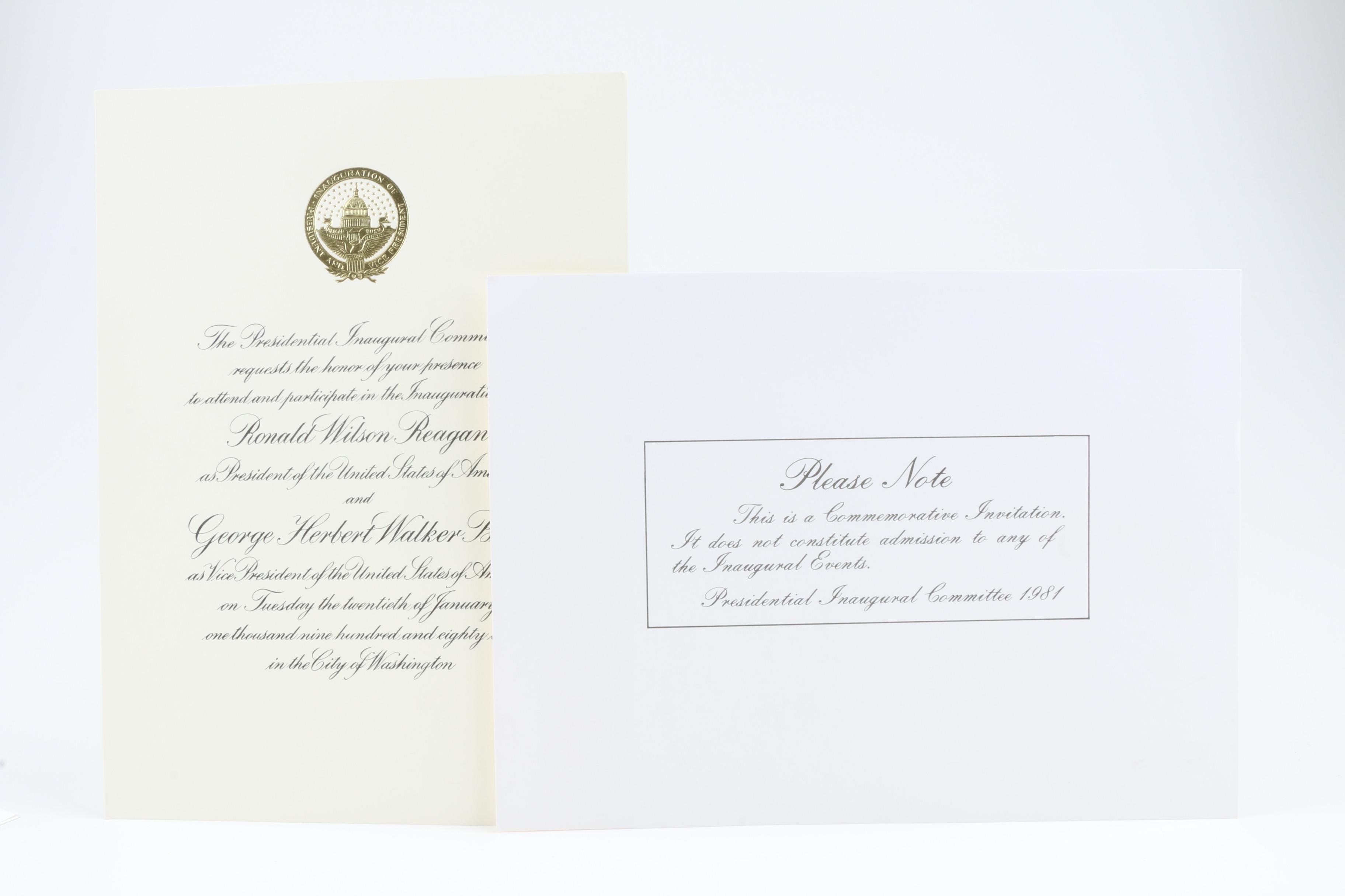 Signed Photo with President Reagan, E.  Doyle and Dr. Schuller