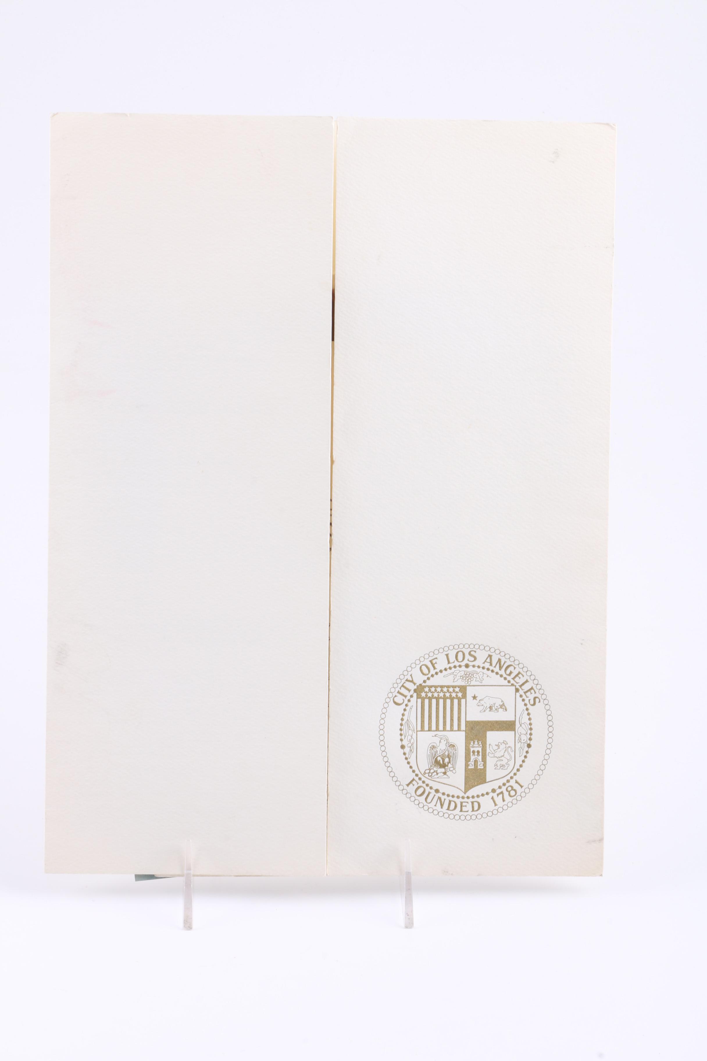 Muhammad Ali Signed 1983 Program Honoring Her Majesty Queen Elizabeth I