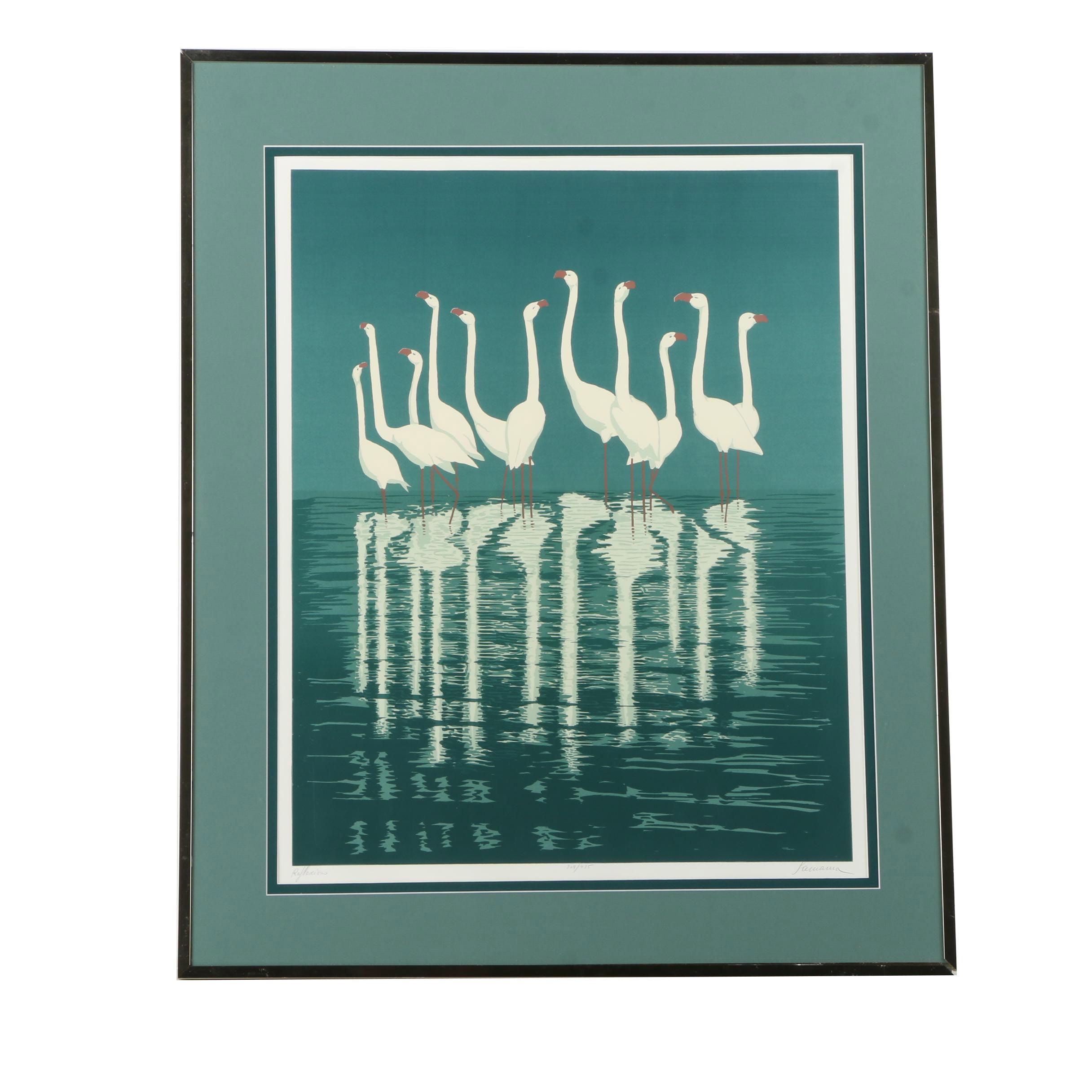 Serge Samama Limited Edition Serigraph "Reflexions"