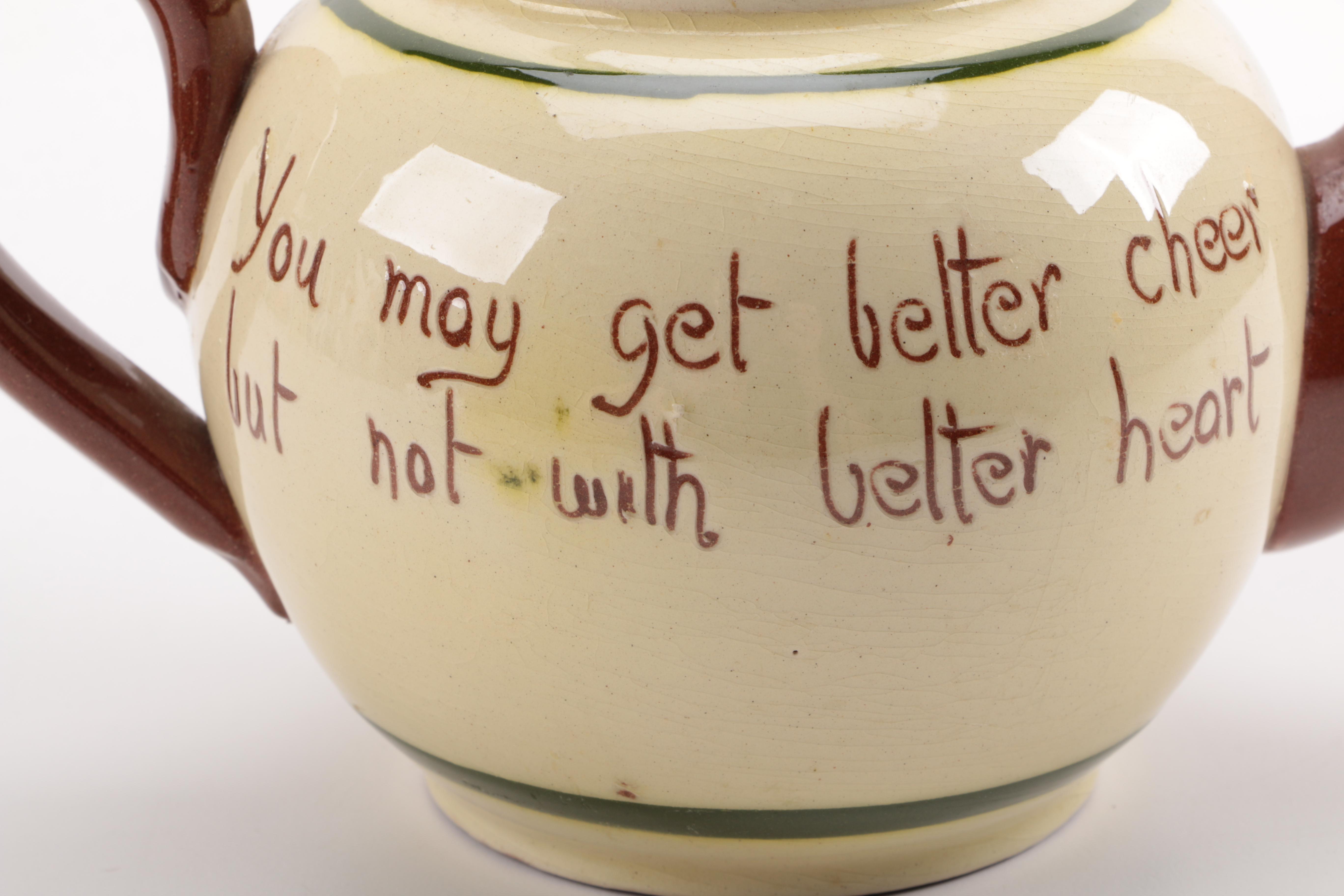 Vintage Hand-Painted English Devon Torquay Teapot