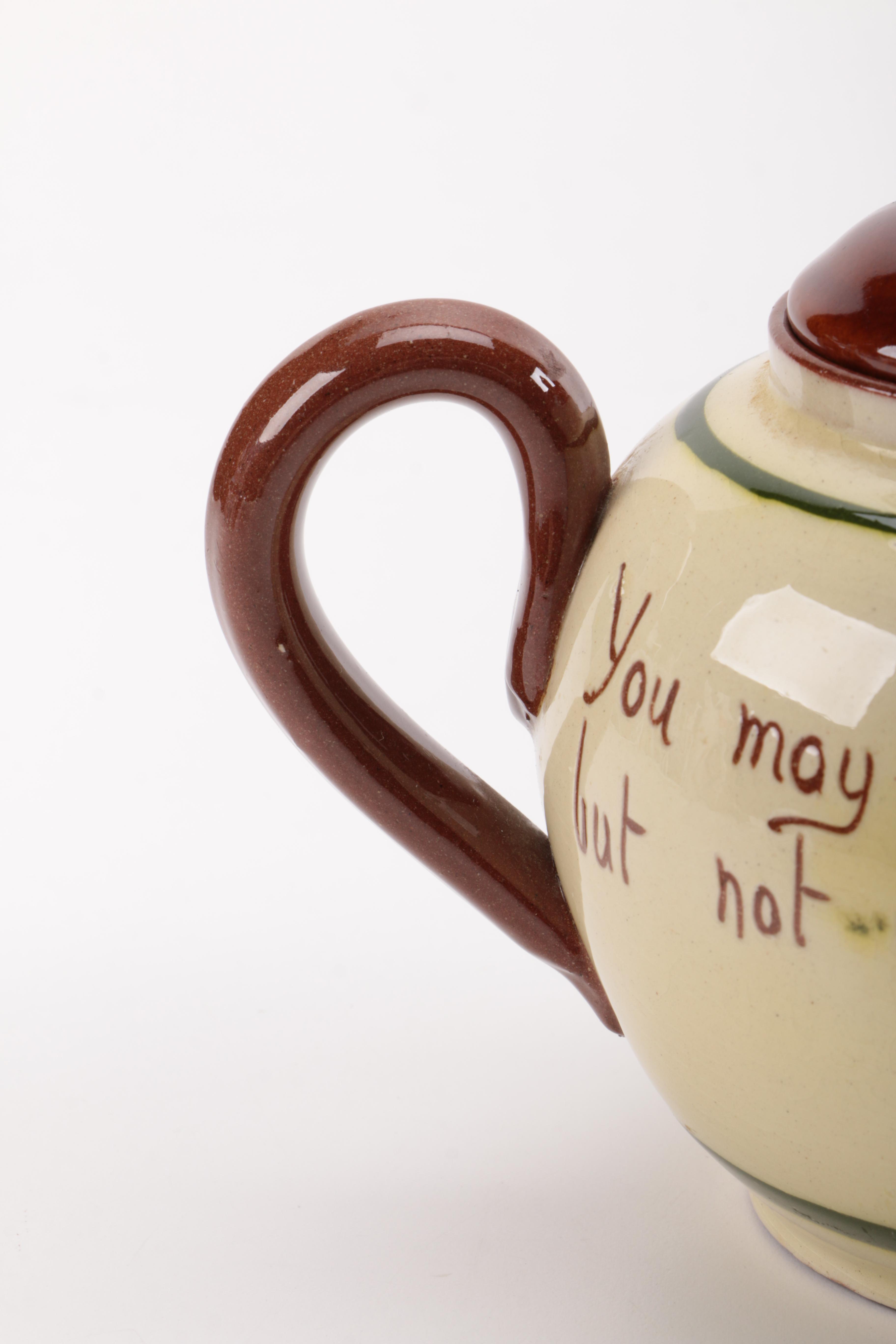 Vintage Hand-Painted English Devon Torquay Teapot