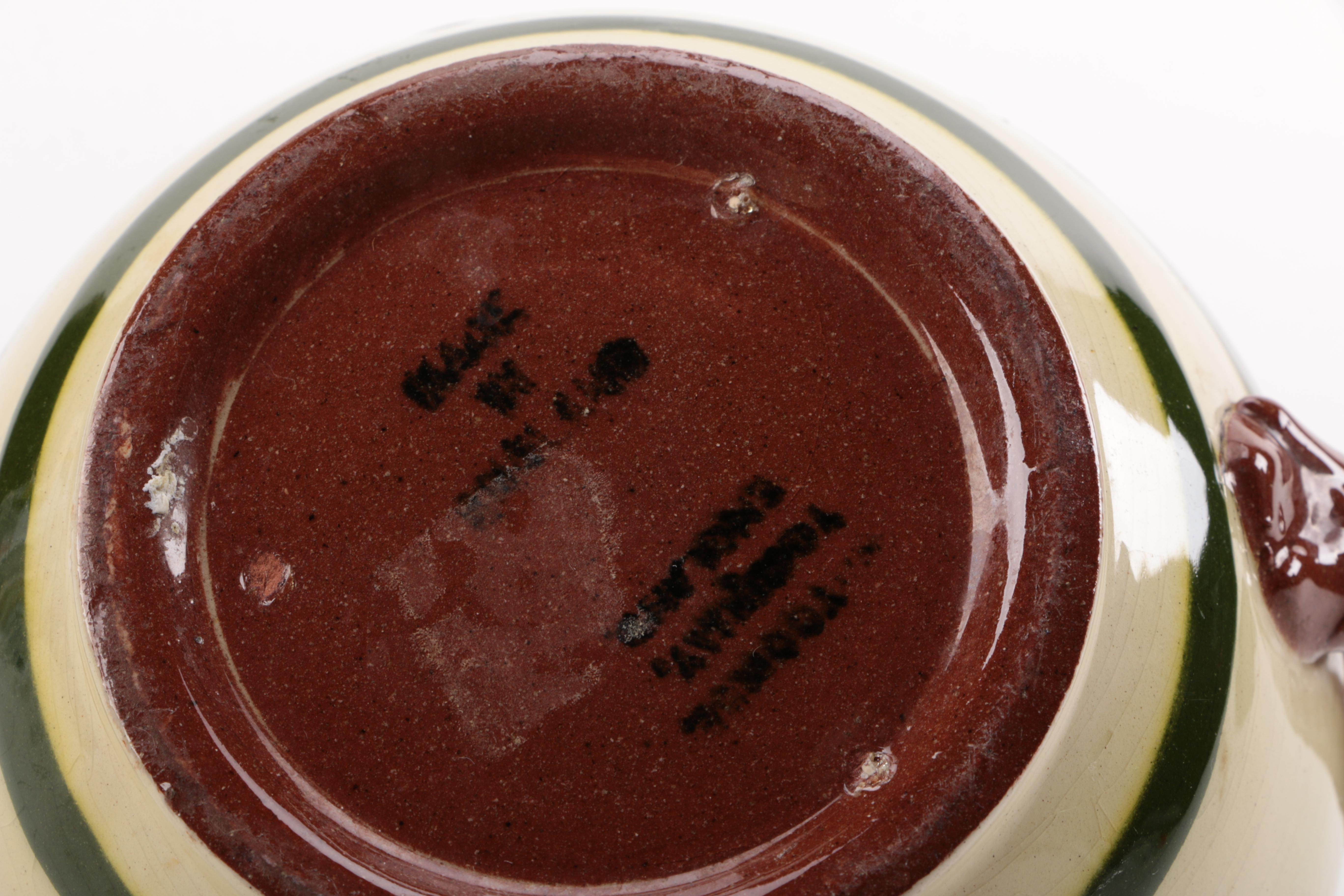 Vintage Hand-Painted English Devon Torquay Teapot