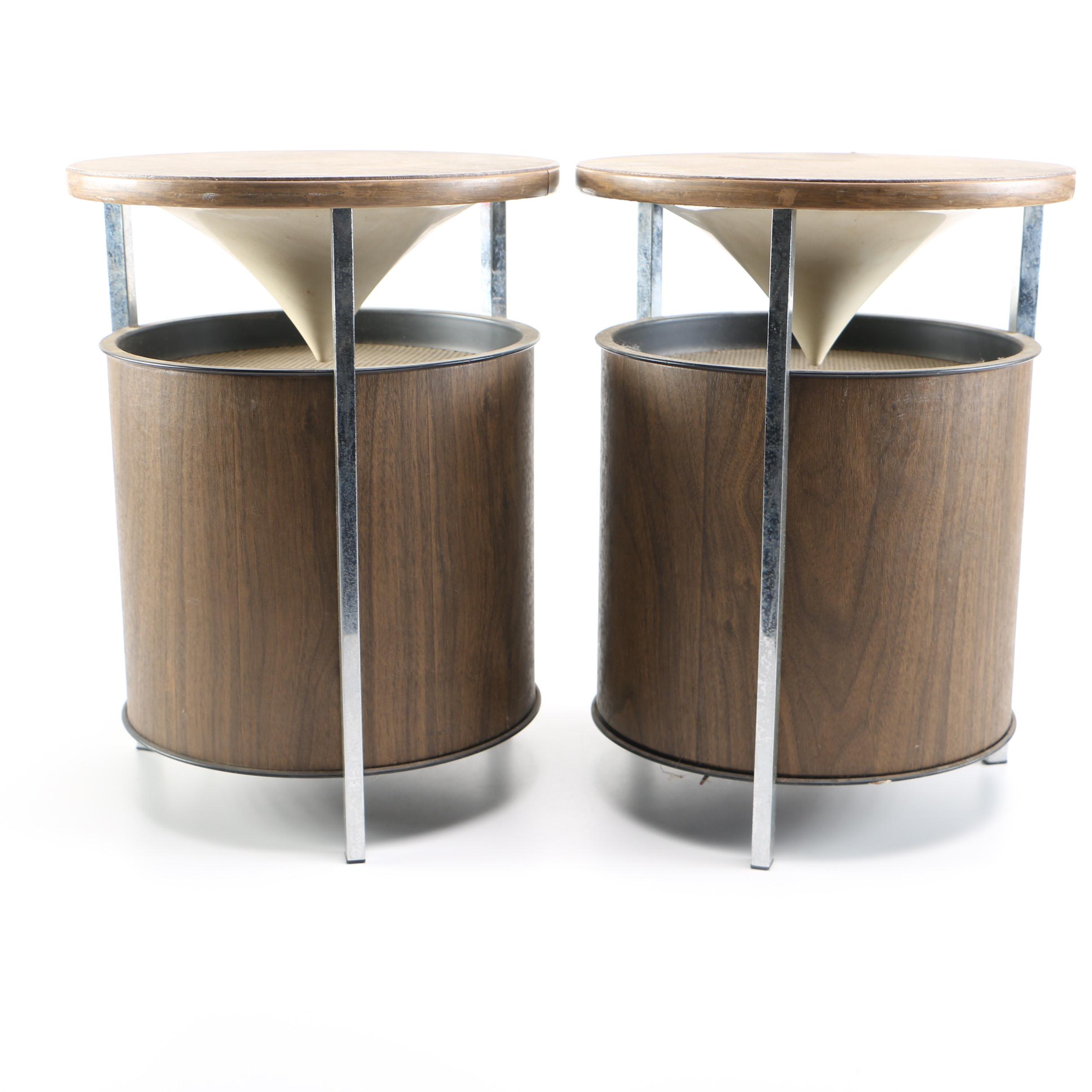 Mid Century Modern "Circle of Sound" Speakers by Zenith