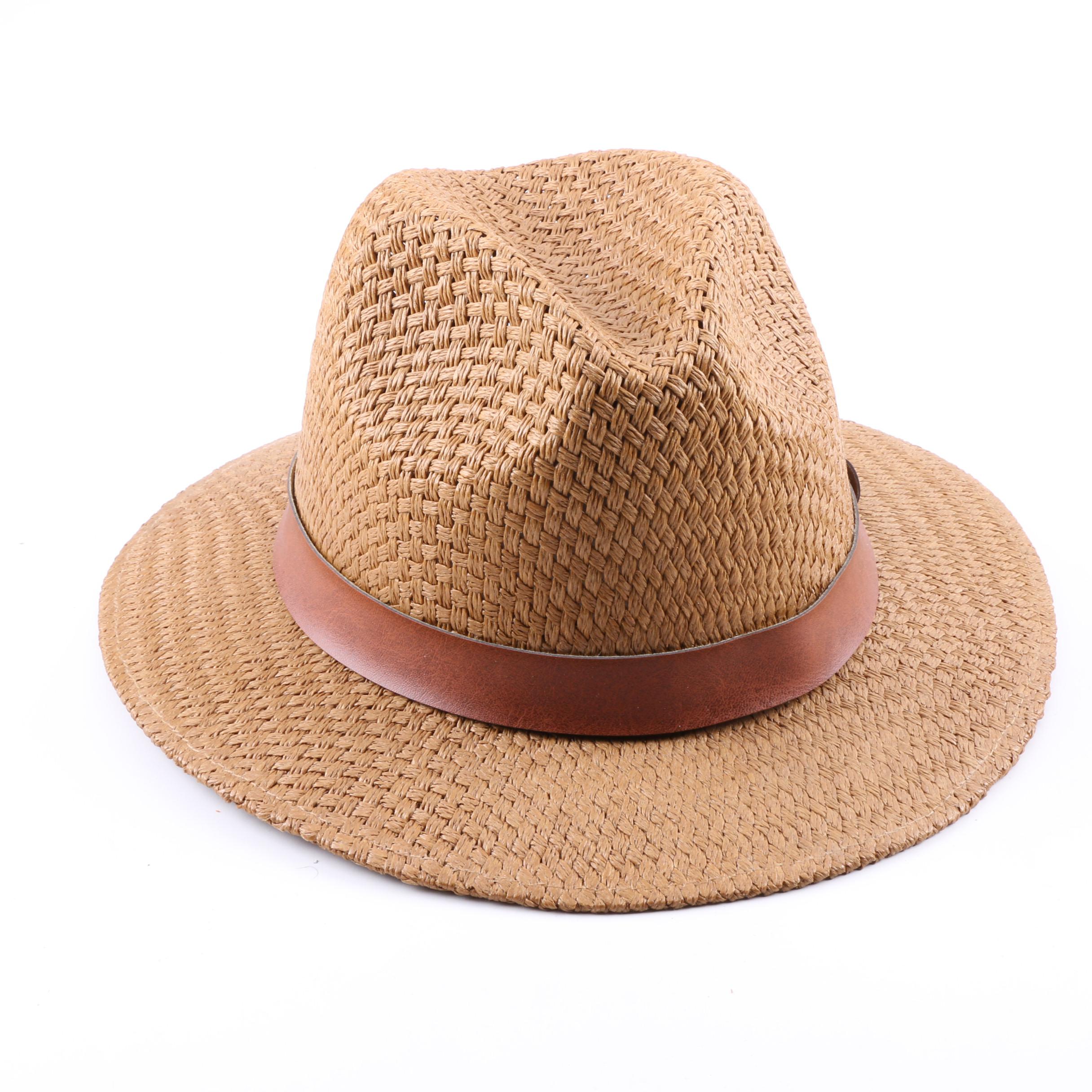 Men's Woven Straw Fedoras