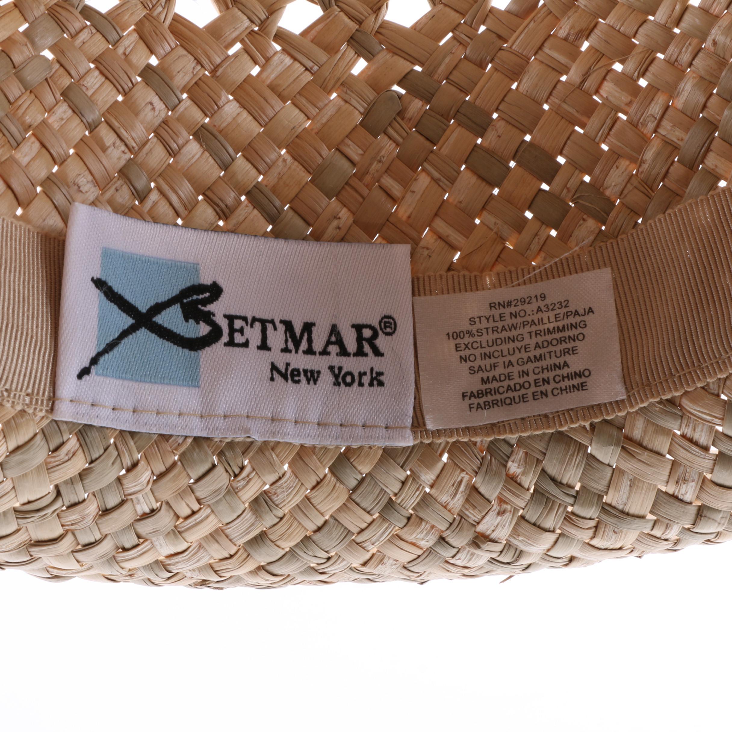 Men's Woven Straw Fedoras