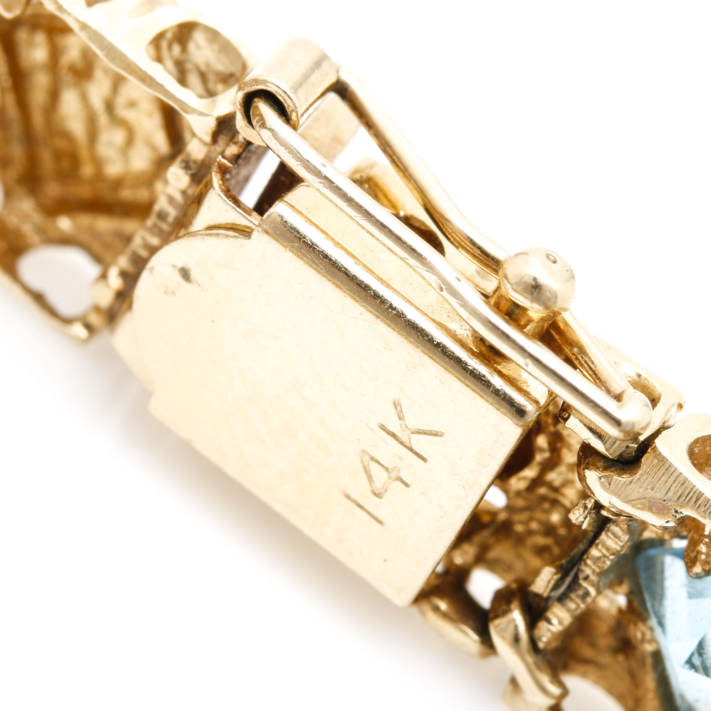 14K Yellow Gold Gemstone Bracelet