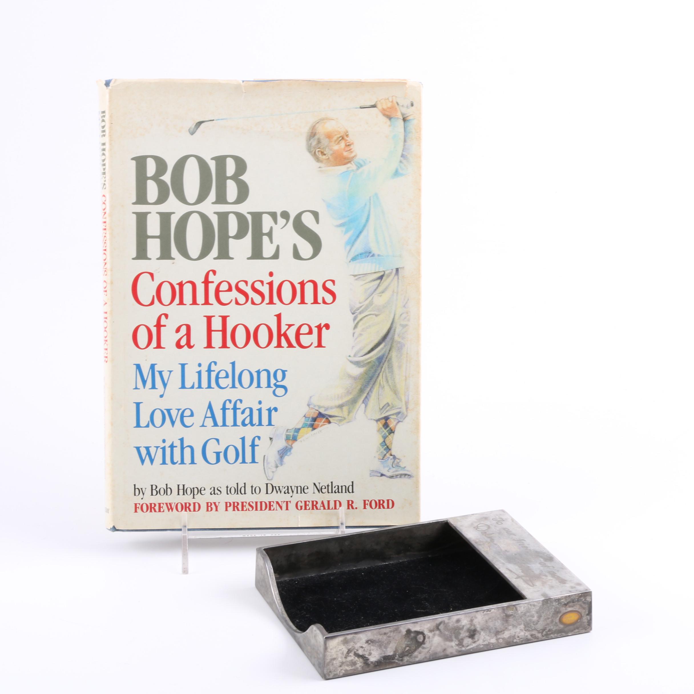 Signed 1985 "Confessions of a Hooker" by Bob Hope
