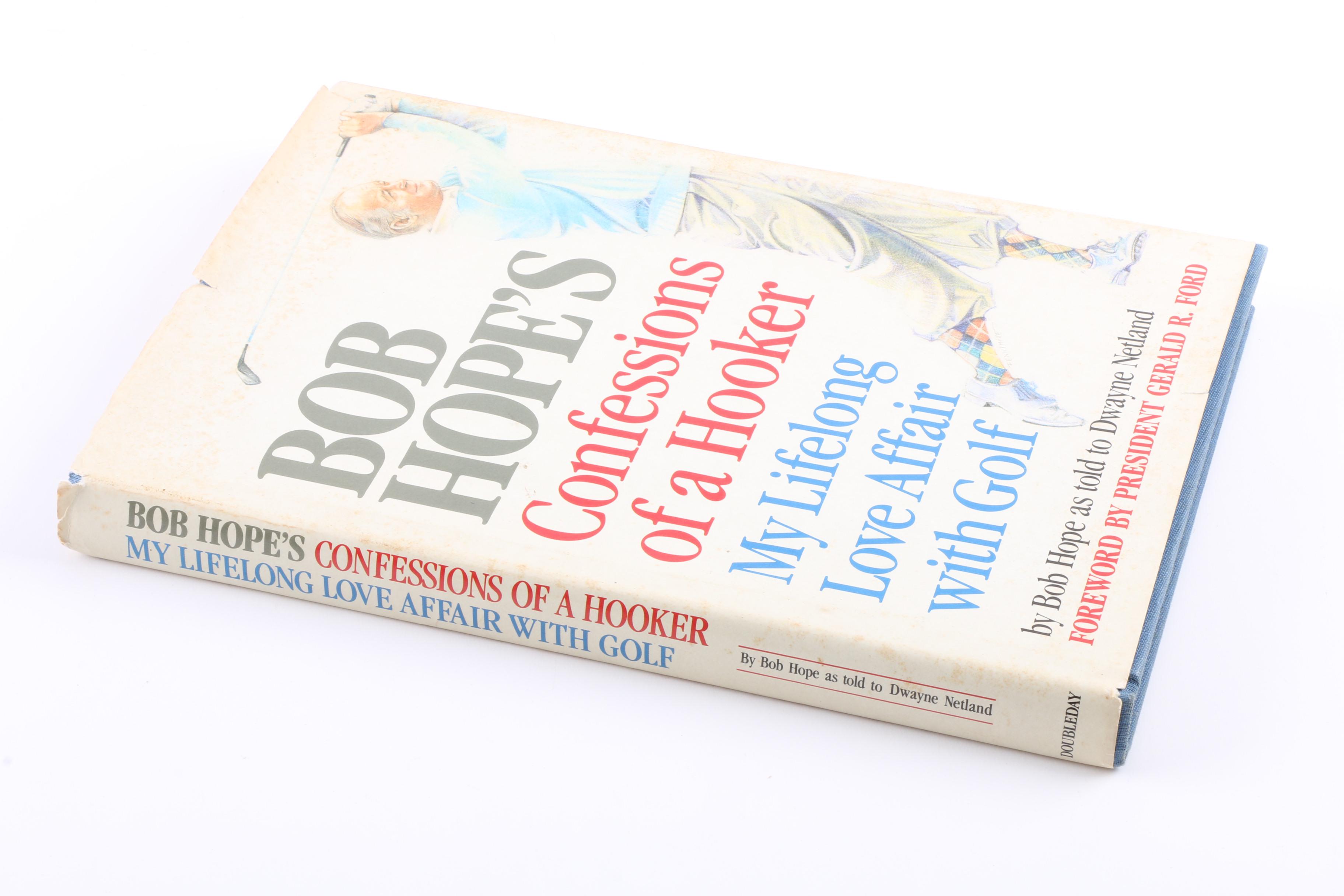 Signed 1985 "Confessions of a Hooker" by Bob Hope